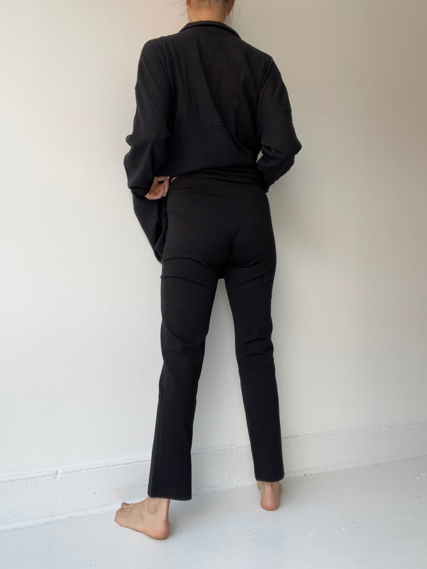 pal offner straight fitted trousers