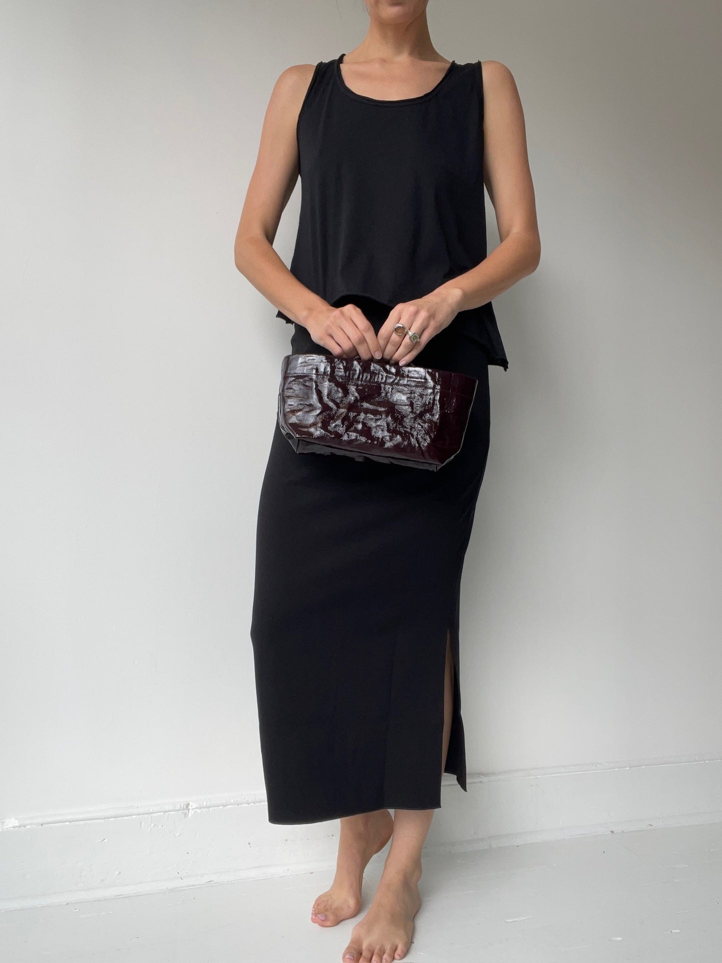 zilla leather mini basket bag