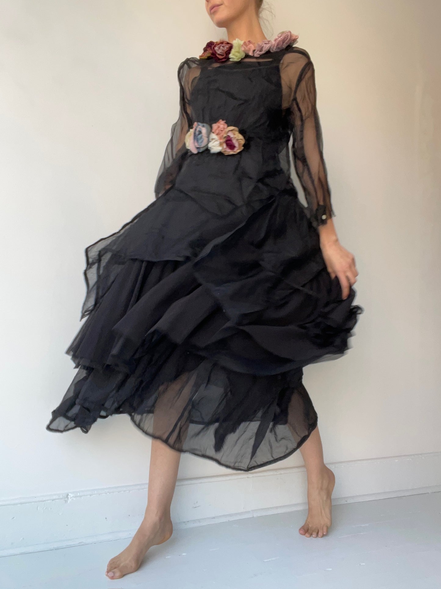 aleksandr manamïs organza flower shirt