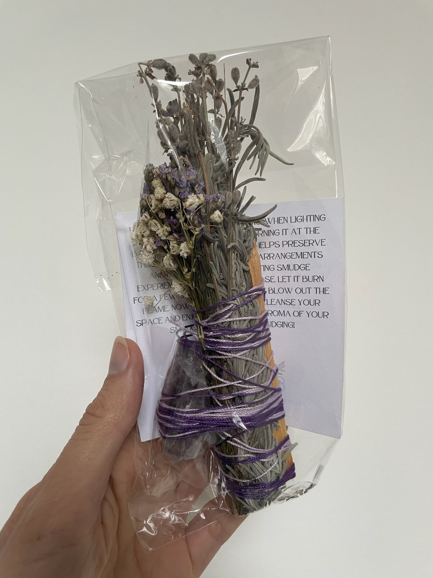 amethyst smudge stick