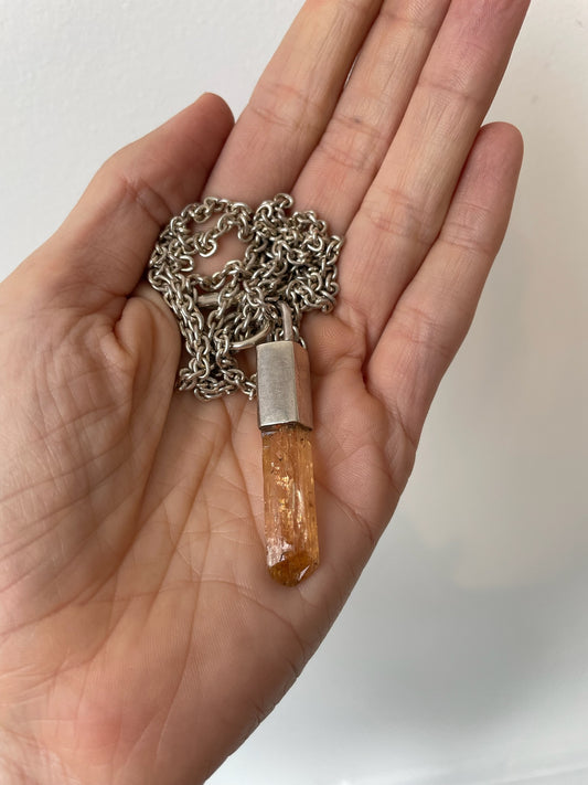 parts of 4 topaz talisman necklace