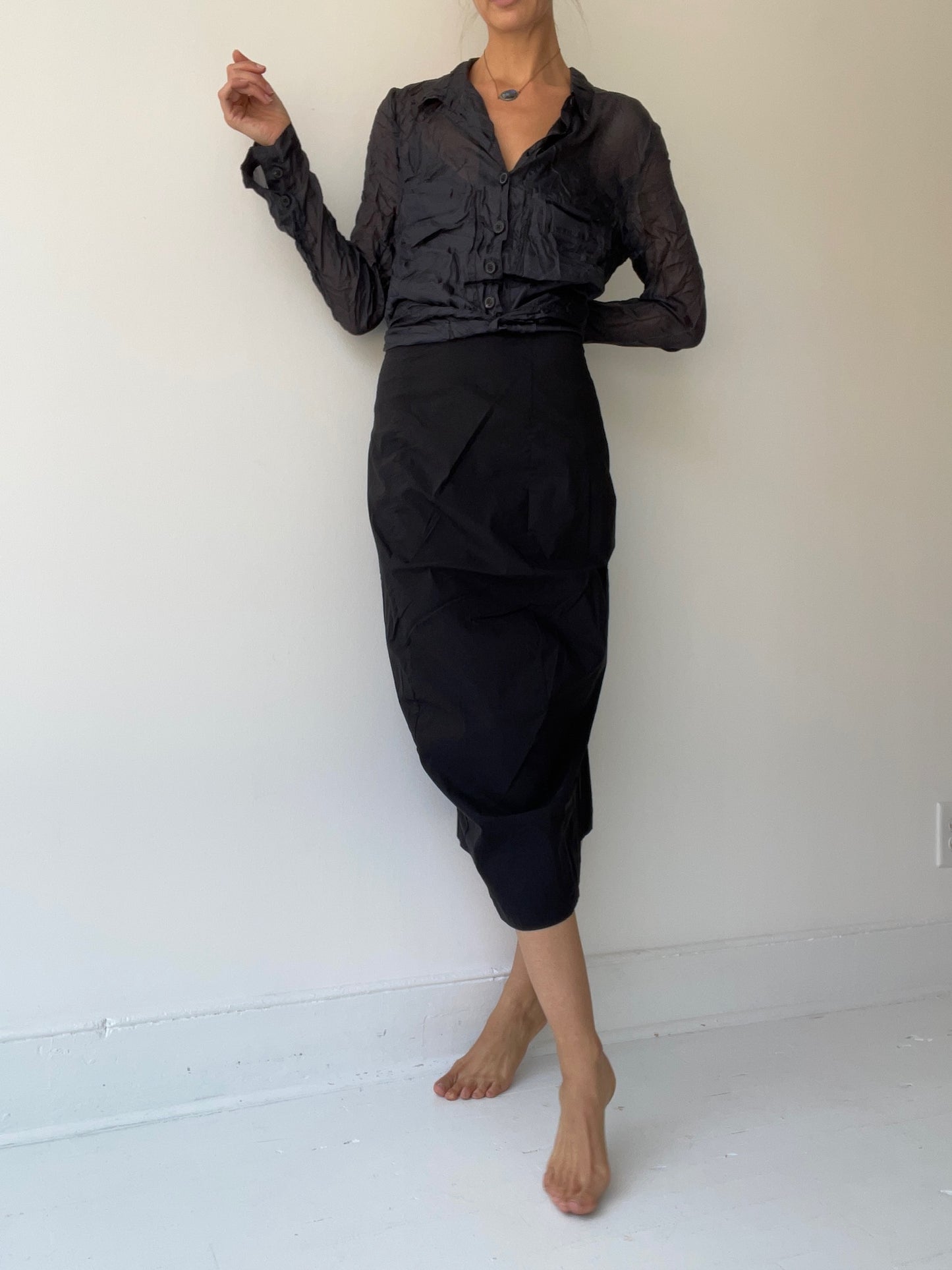rundholz black label bend skirt BLACK