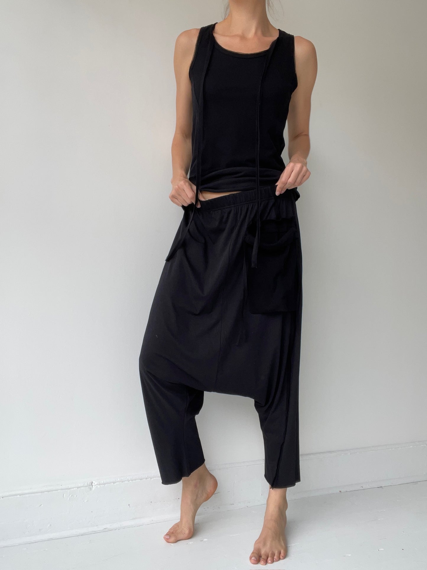 pal offner drop crotch pull on trousers