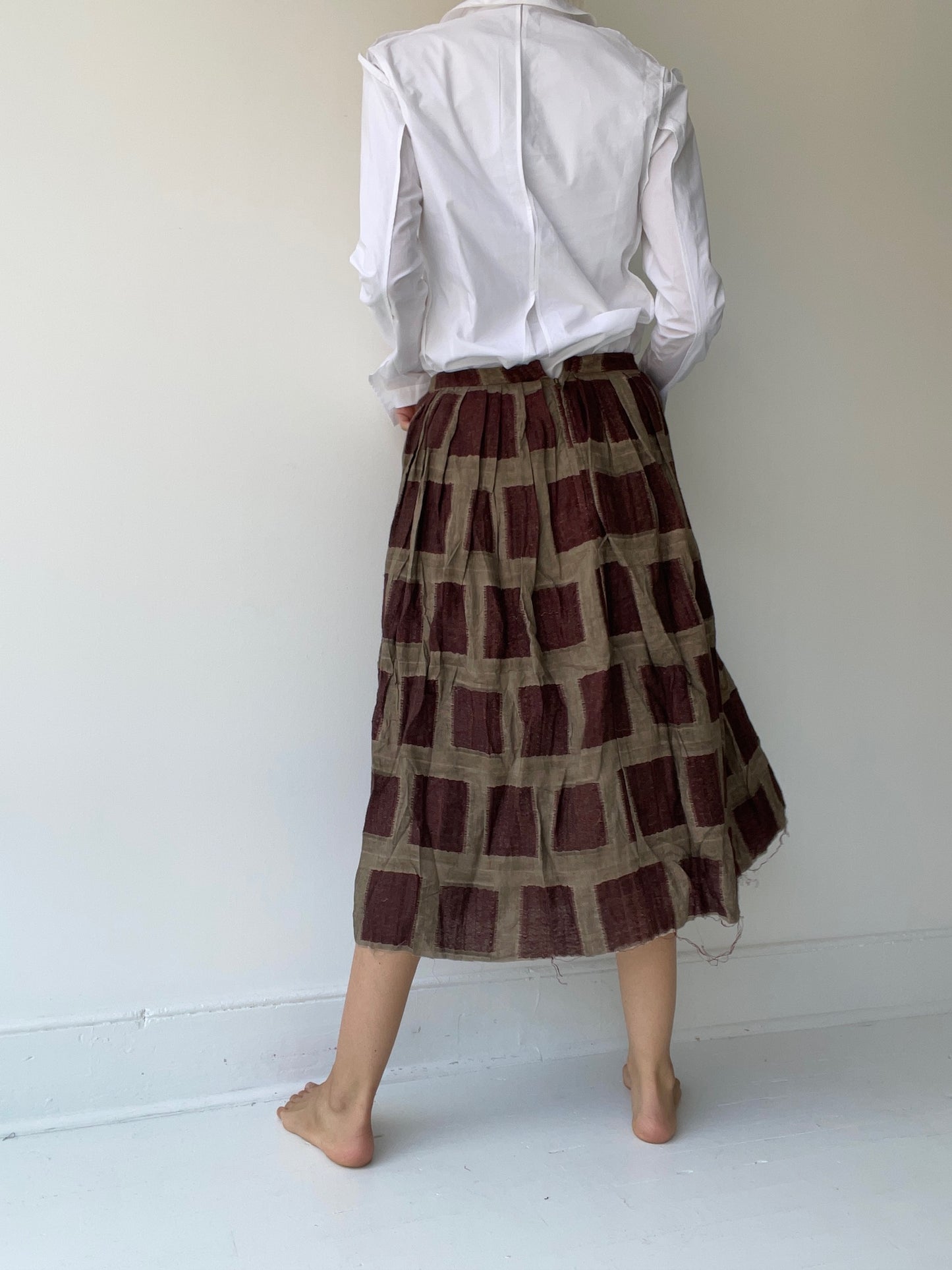 aleksandr manamïs washed tortoise plissè skirt