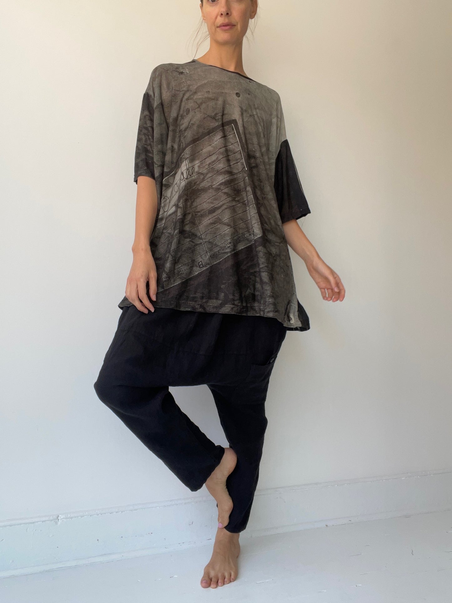 barbara bologna oversize print tee