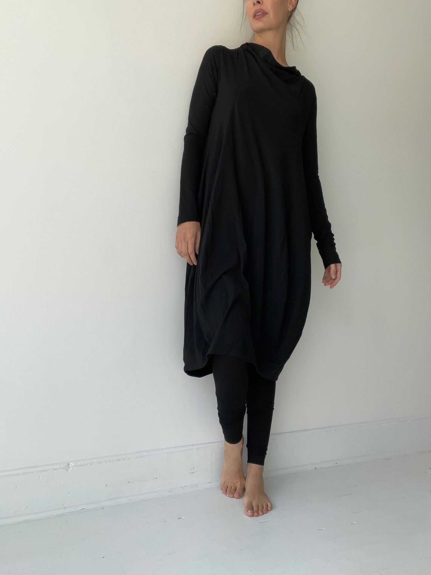 rundholz dip cowl dress