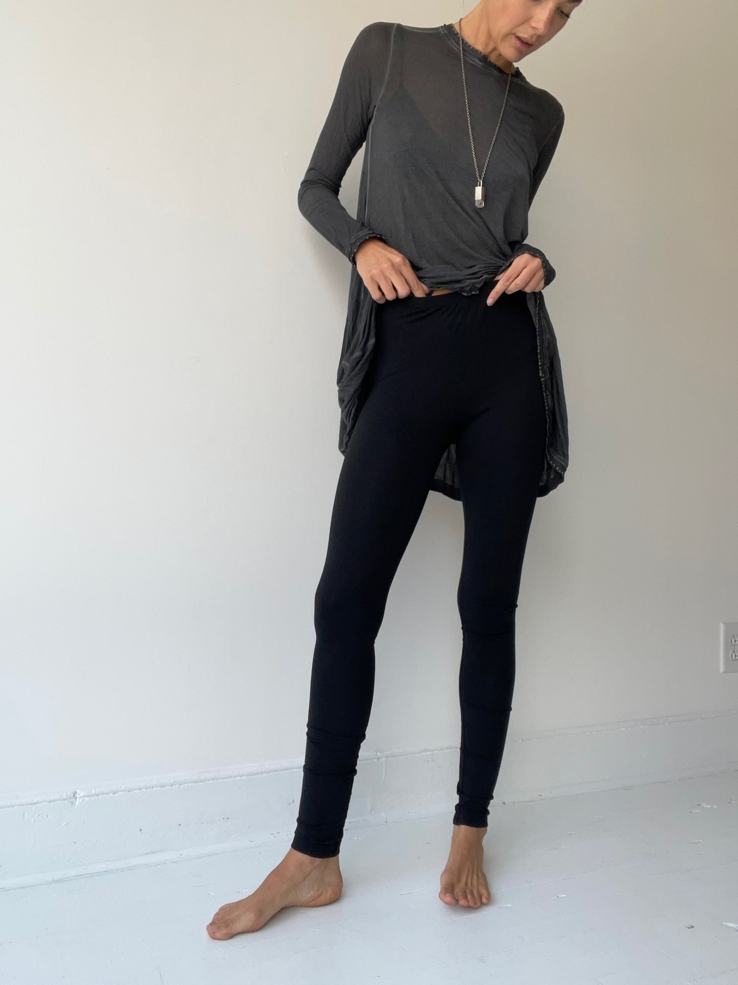 rundholz black label stretch cotton leggings BLACK