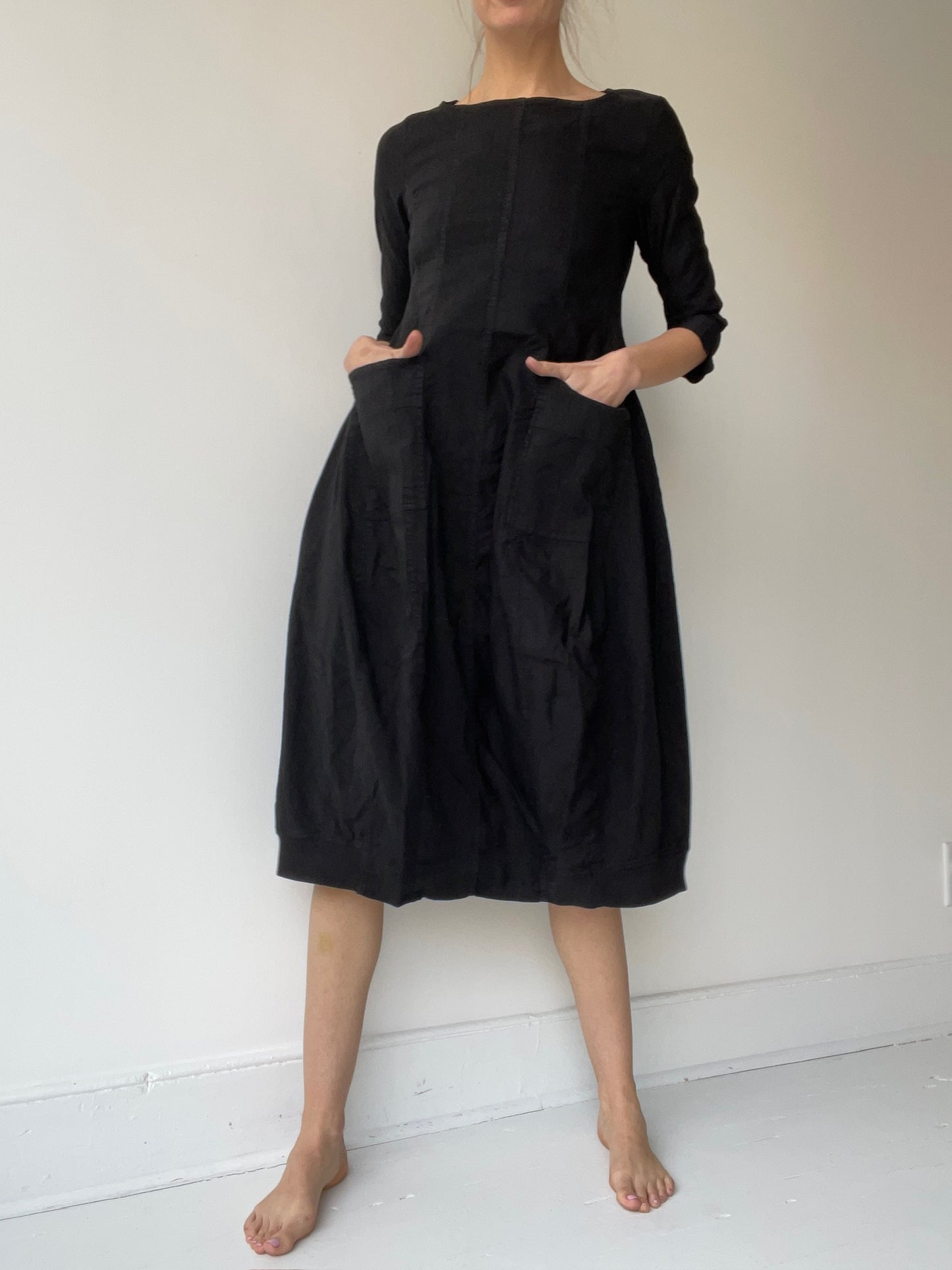 rundholz black label linen blend dress