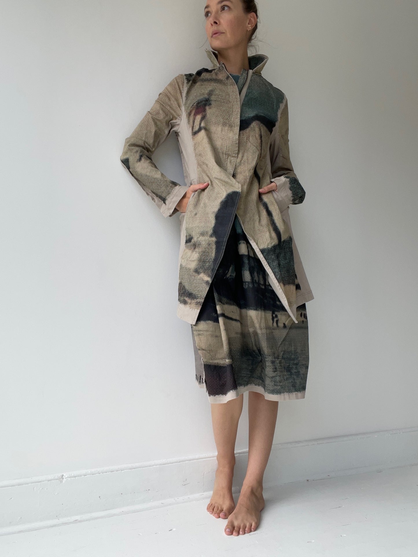rundholz dip scene print coat