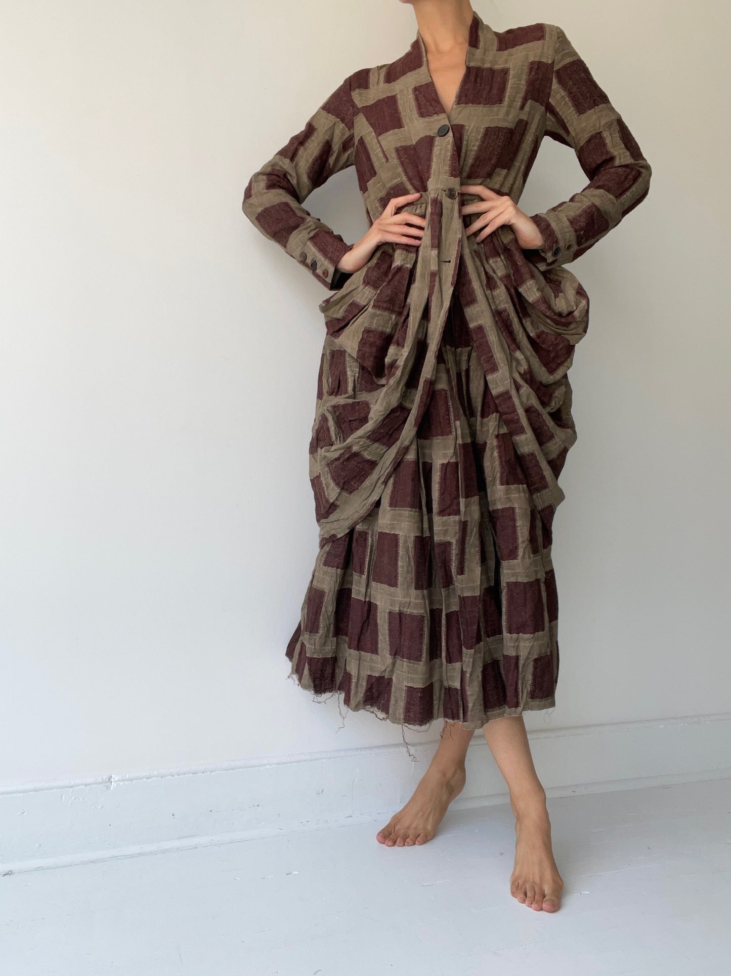 aleksandr manamïs tortoise drape coat