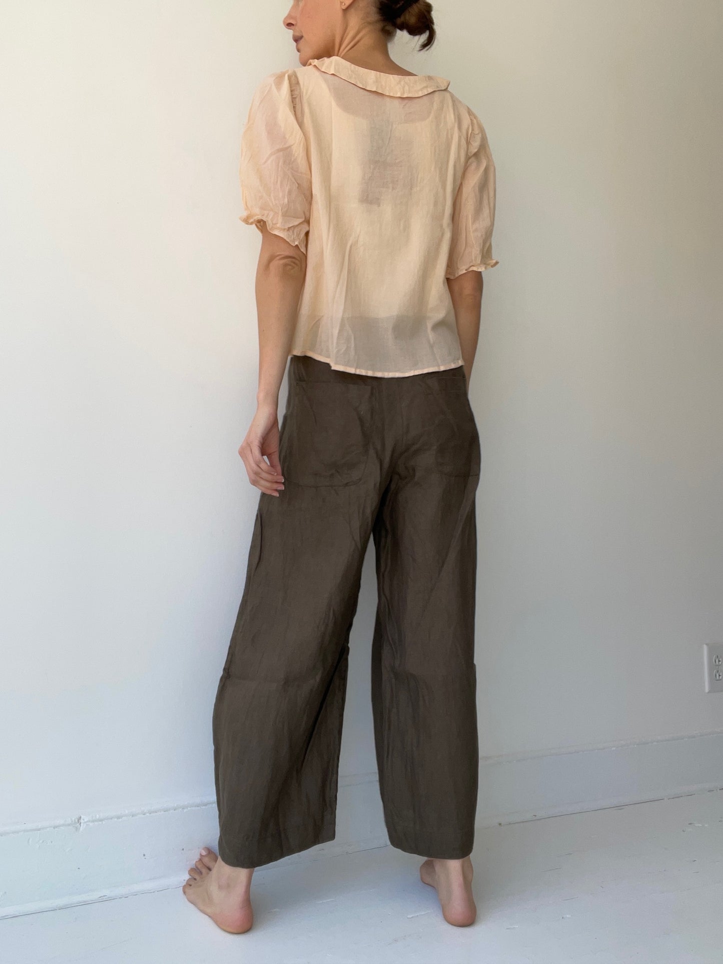 sula frill yoke blouse