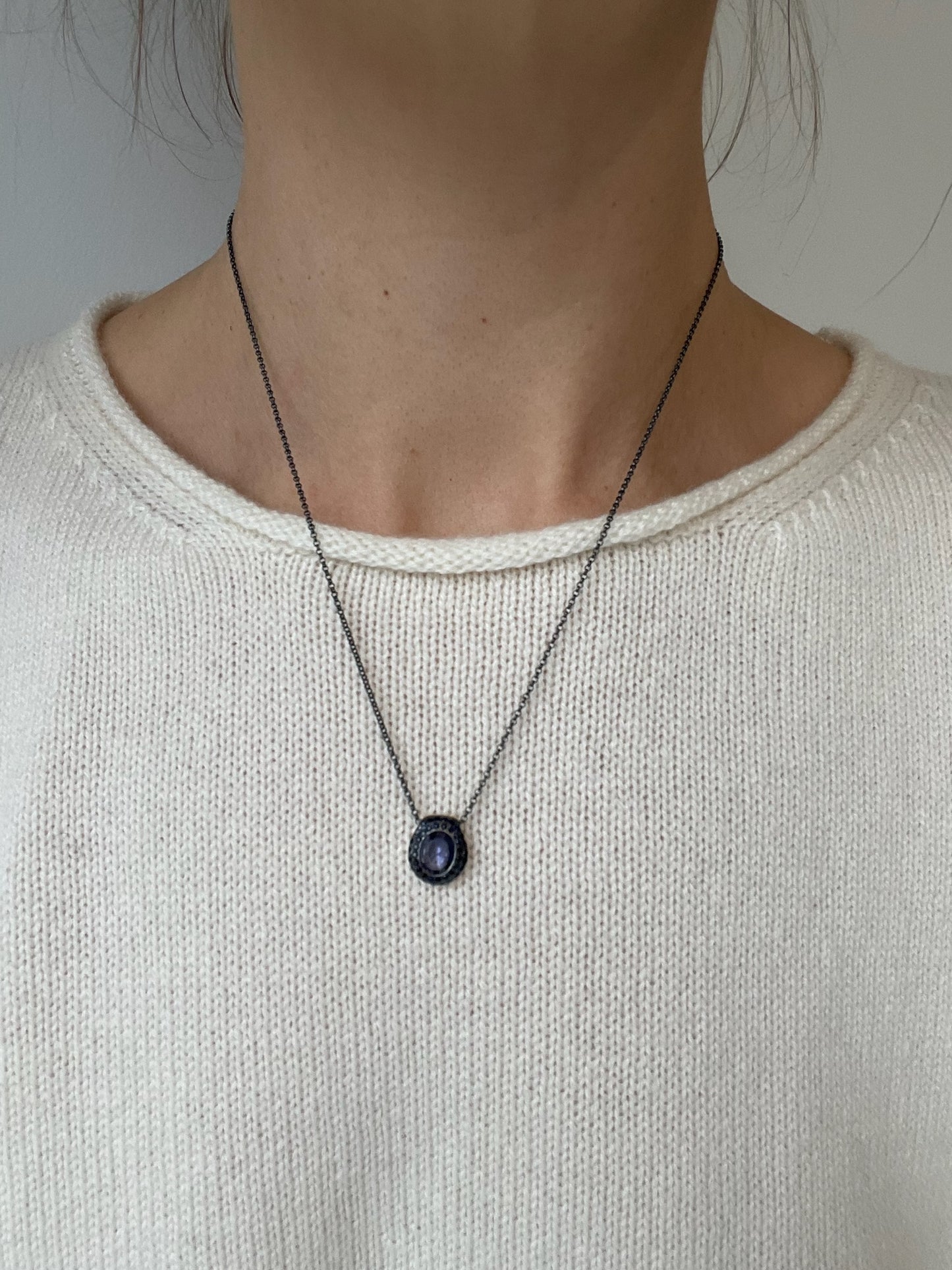 rosa maria iolite necklace