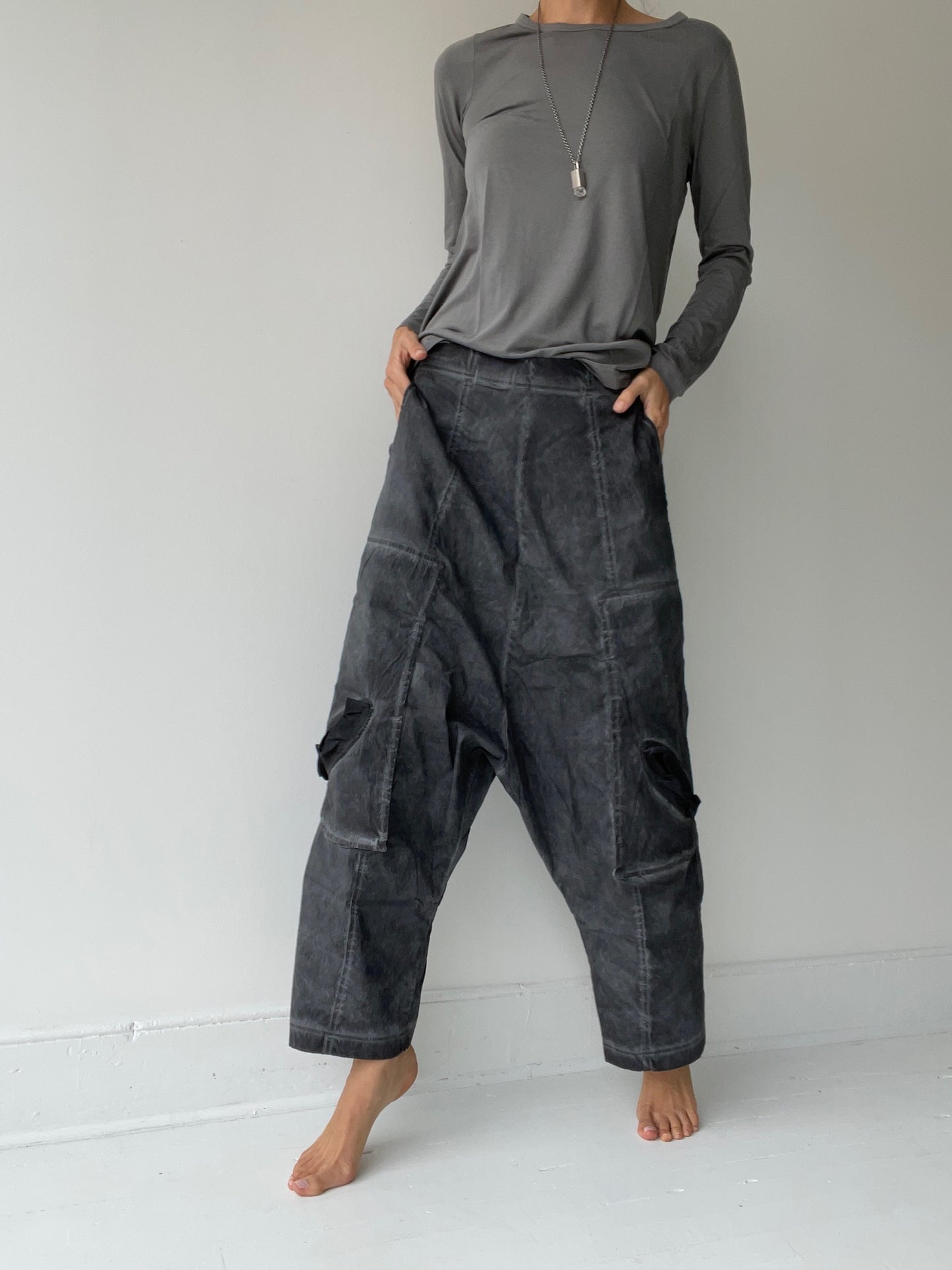 rundholz dip wide pull on pants