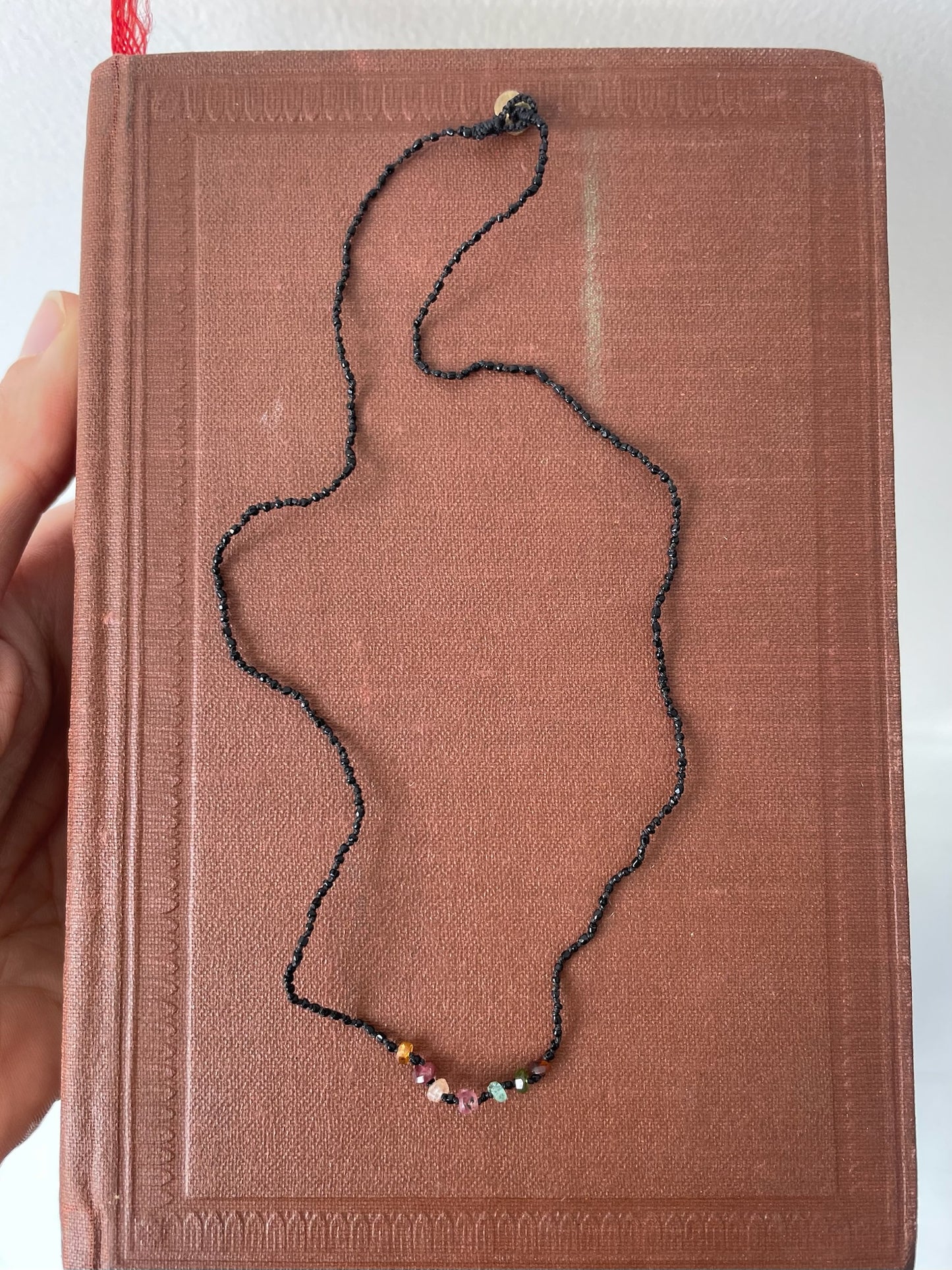 antomoon black multi bead necklace