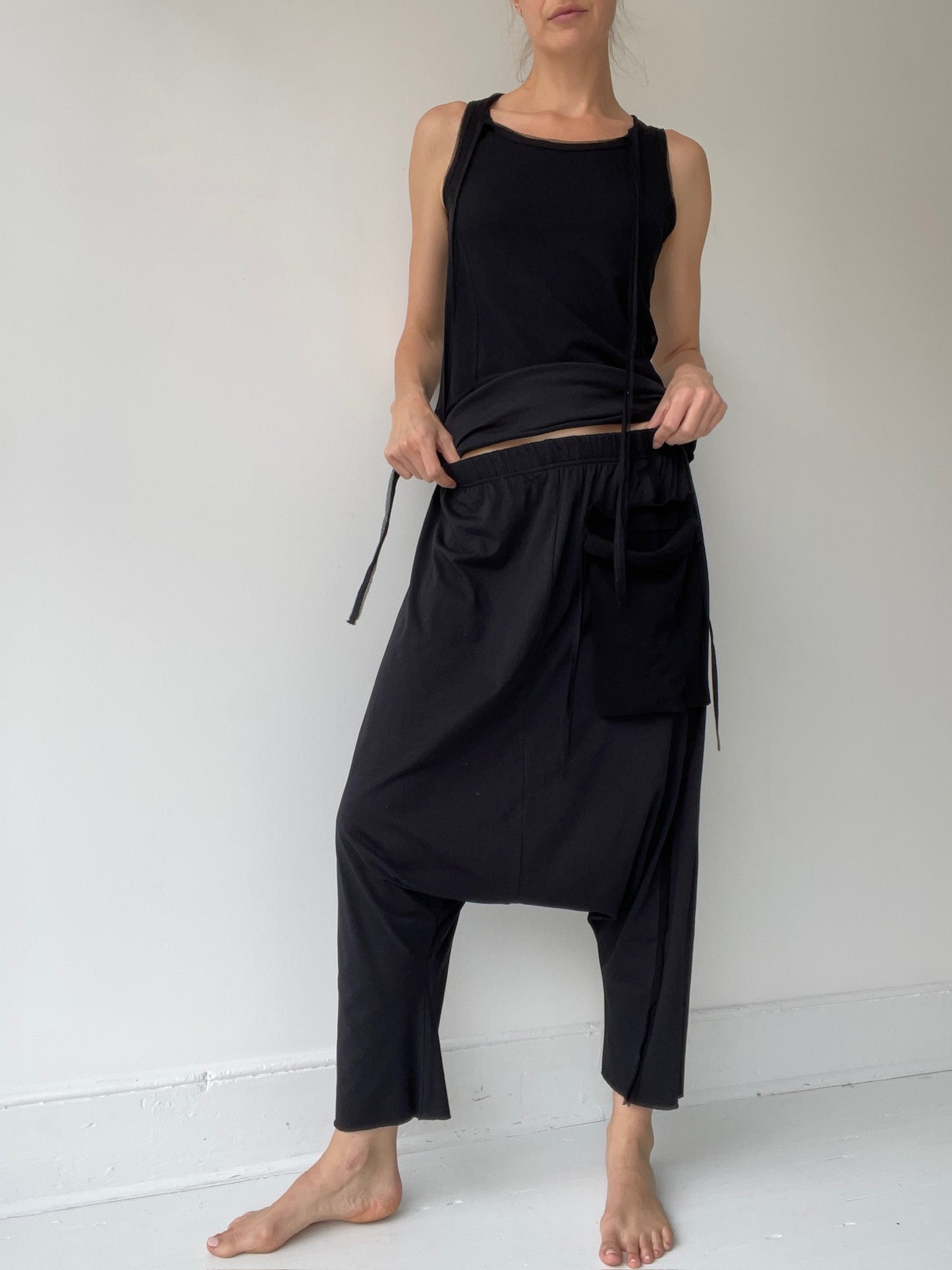 pal offner drop crotch pull on trousers