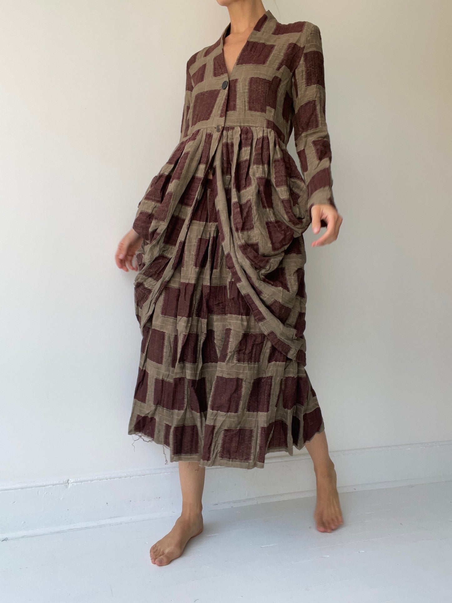 aleksandr manamïs tortoise drape coat