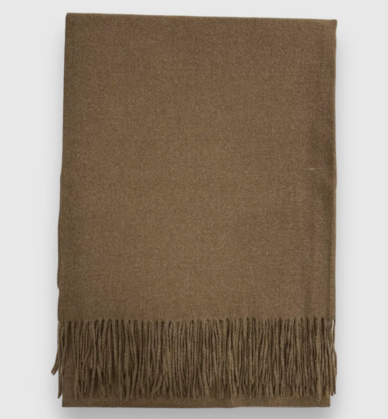 a taupe pashmina scarf with cashmere/acrylic