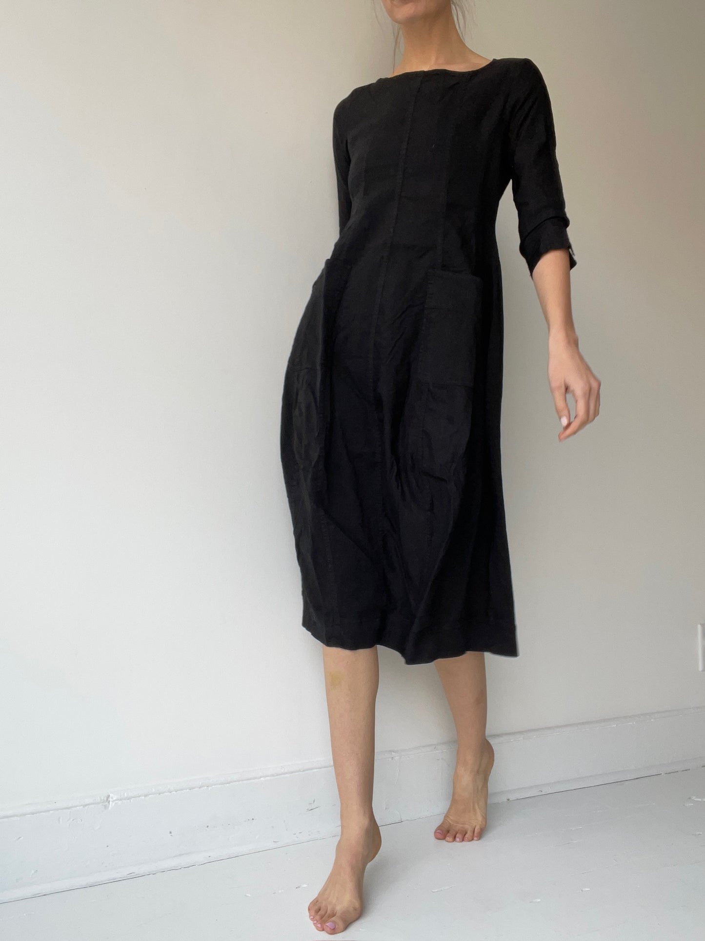rundholz black label linen blend dress