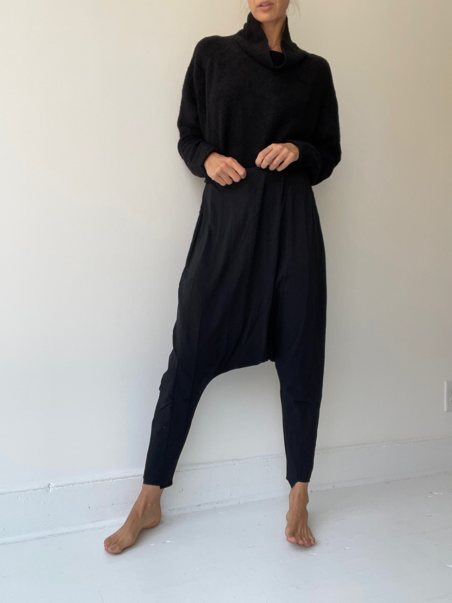 rundholz black label stretch drop pants BLACK
