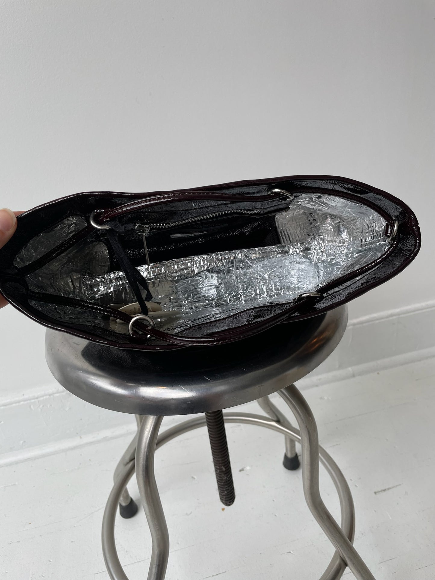 zilla leather mini basket bag