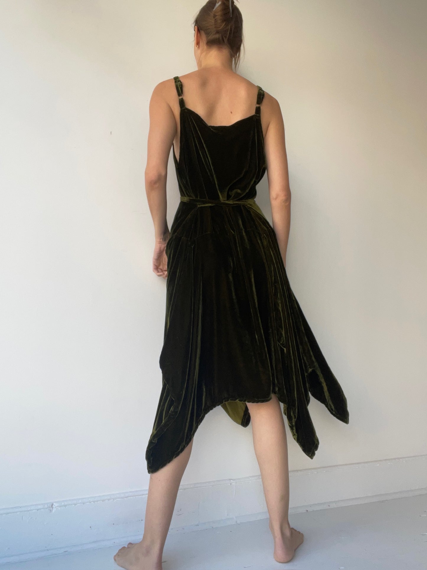 krista larson long pinwheel slip pine velvet