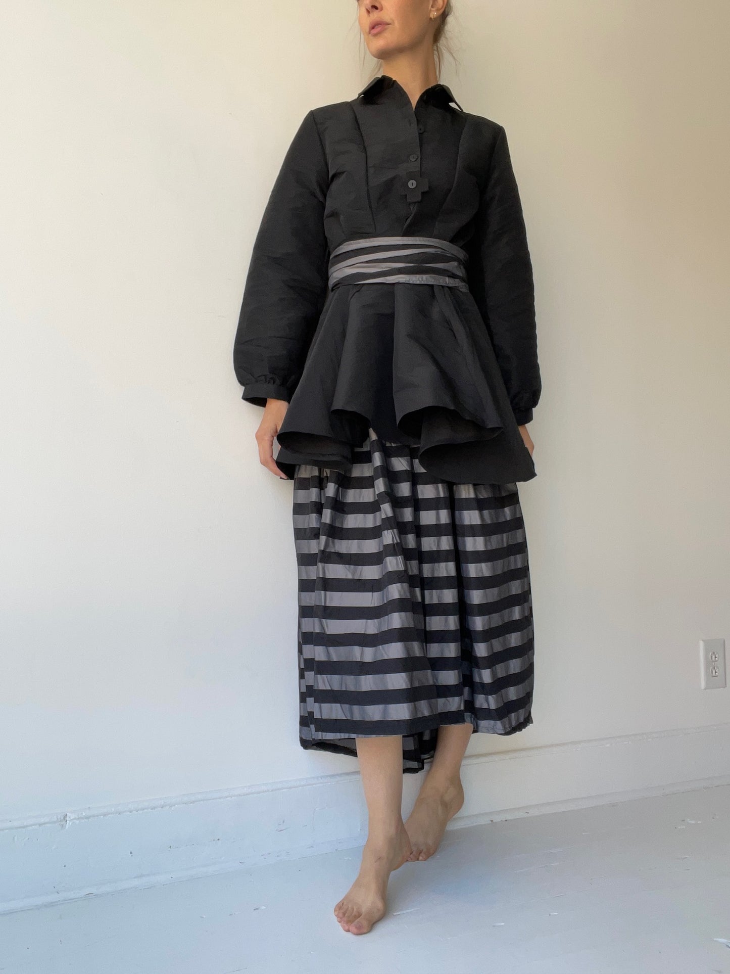 plü stripe t skirt