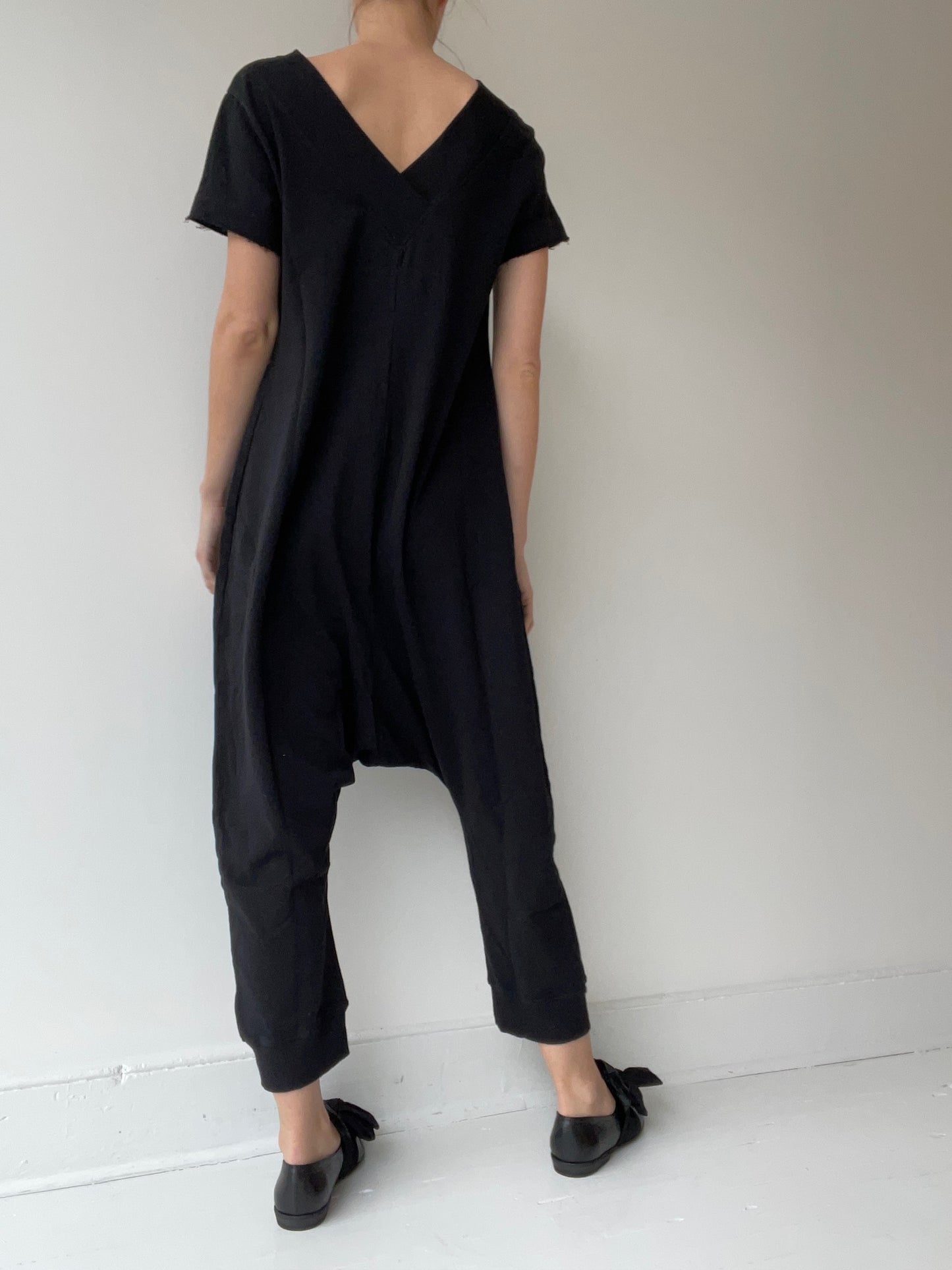 rundholz black label cotton black pocket jumpsuit