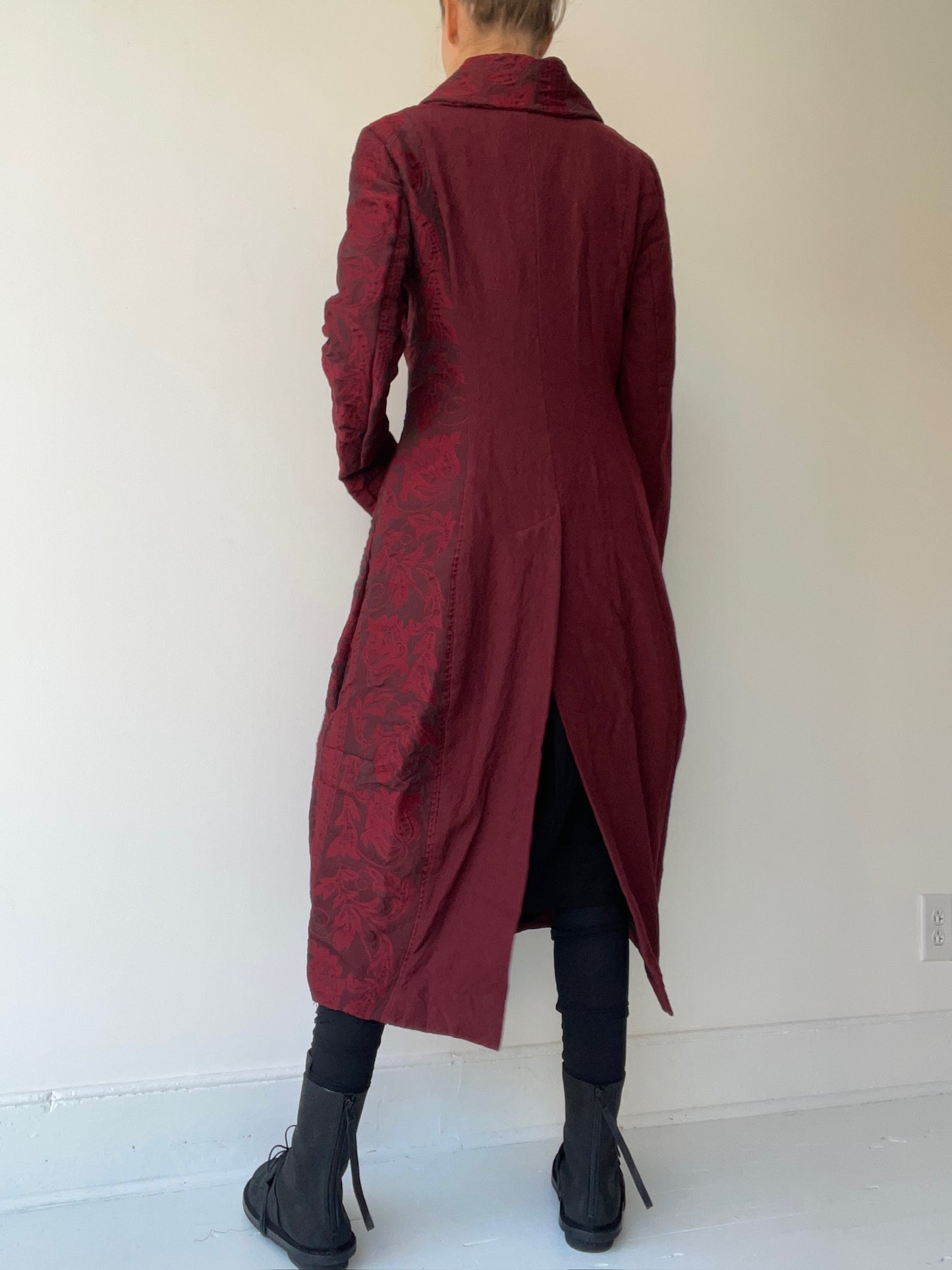 rundholz mainline jacquard coat RED