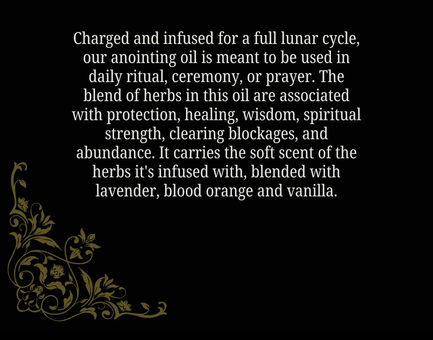 ritual anointed oil