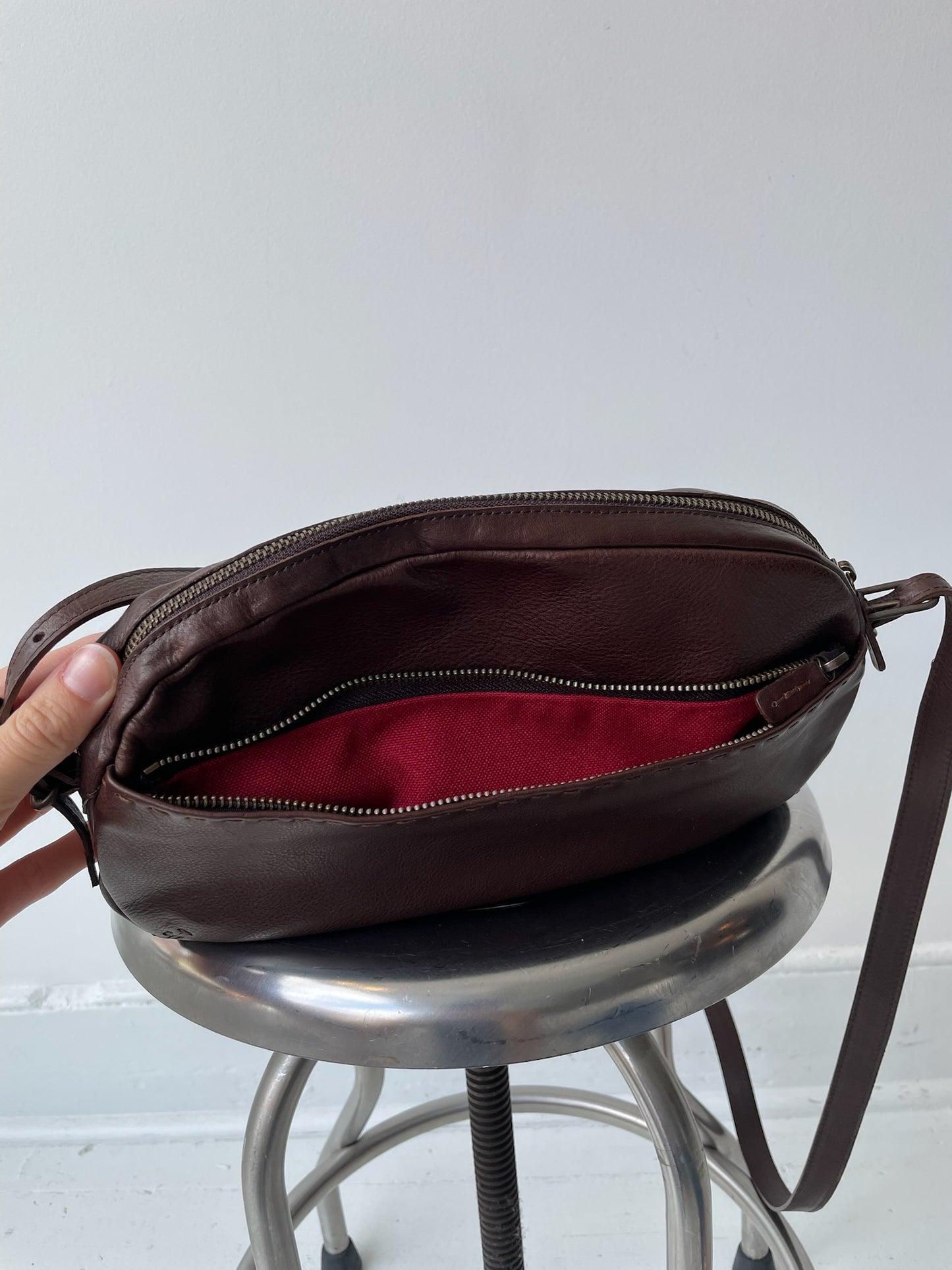 johnny farah brown vienna bag
