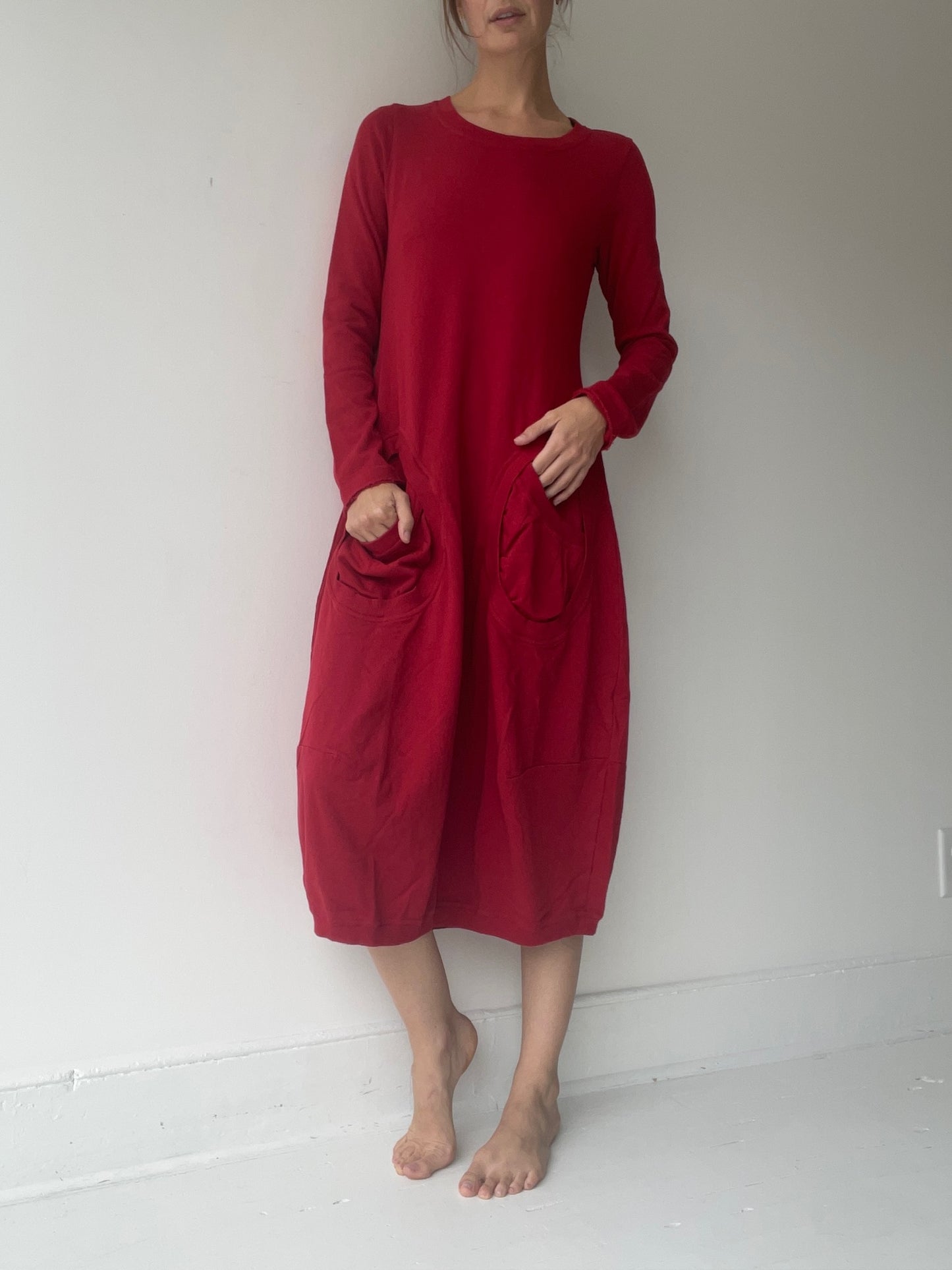 rundholz black label rose sweatshirt dress