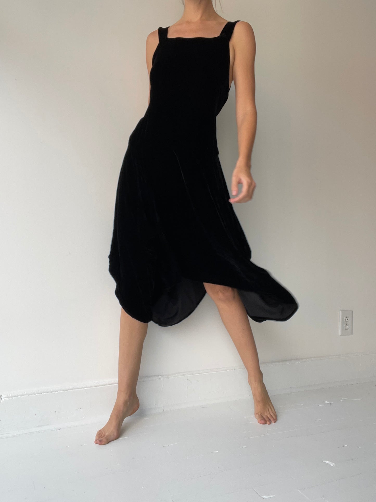 krista larson long pinwheel slip BLACK VELVET