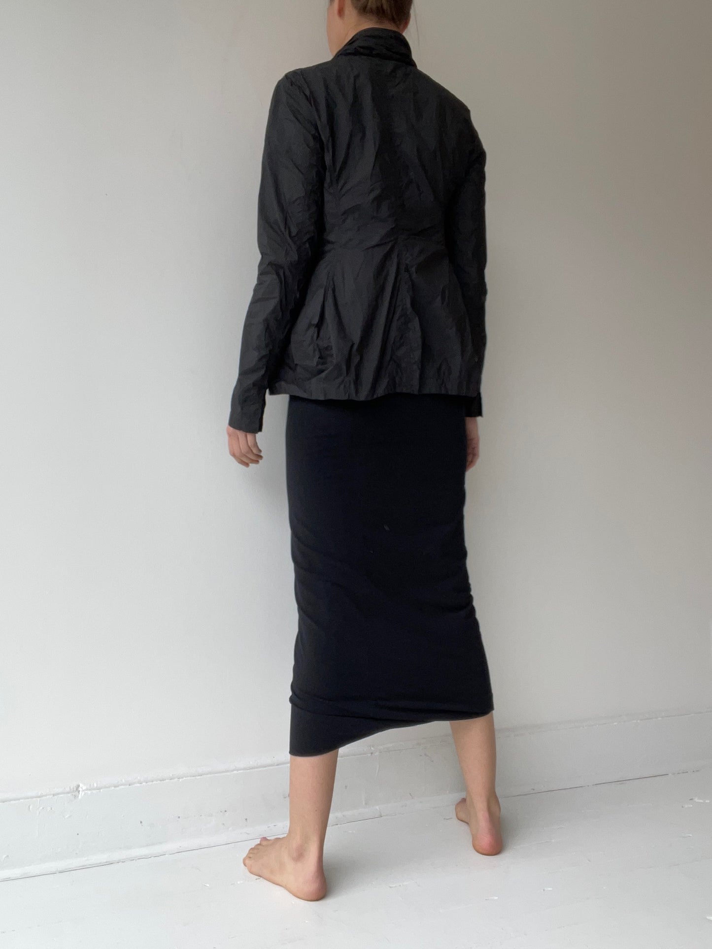 rundholz black label black shawl collar jacket