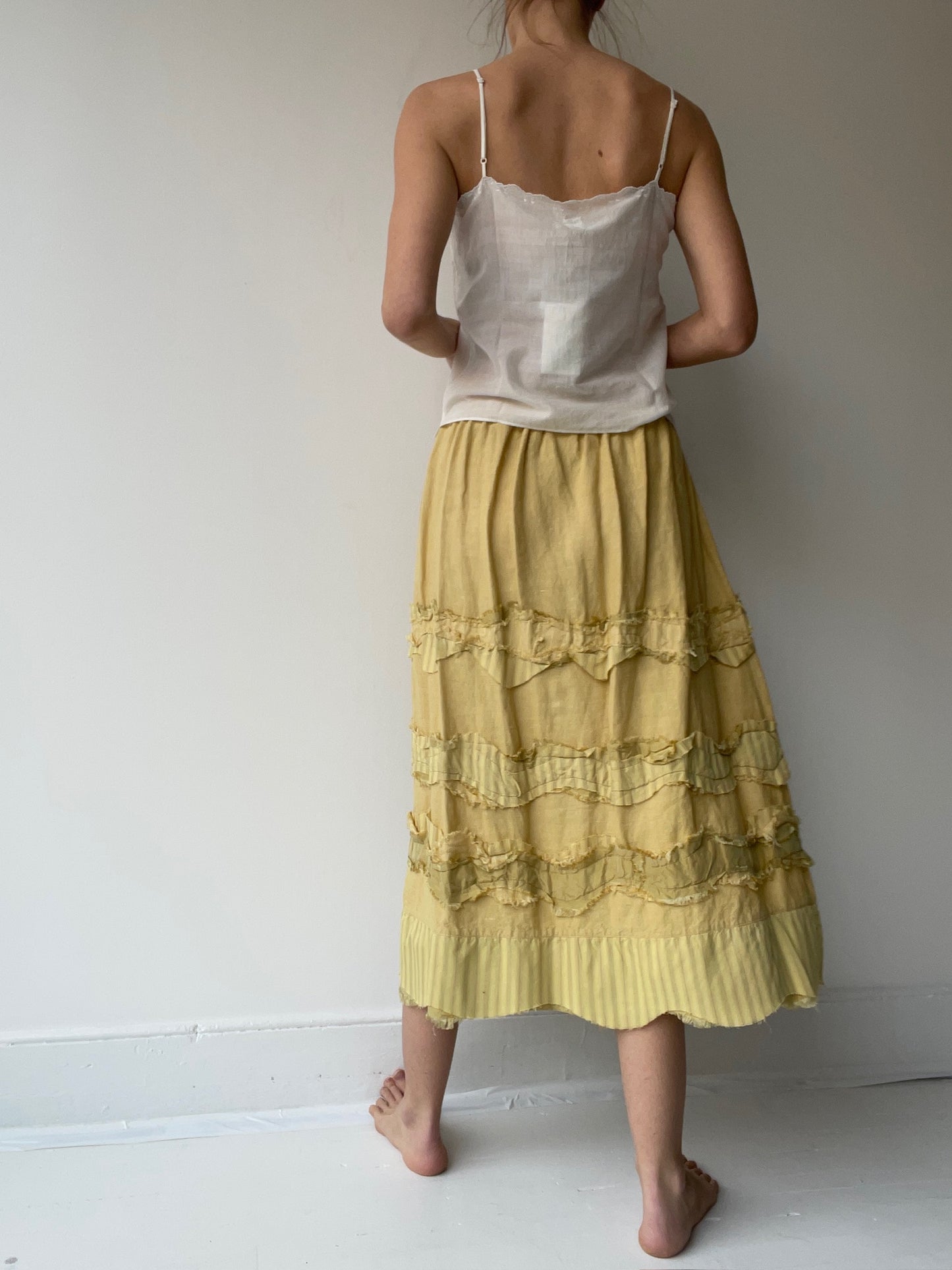 preloved yellow skirt