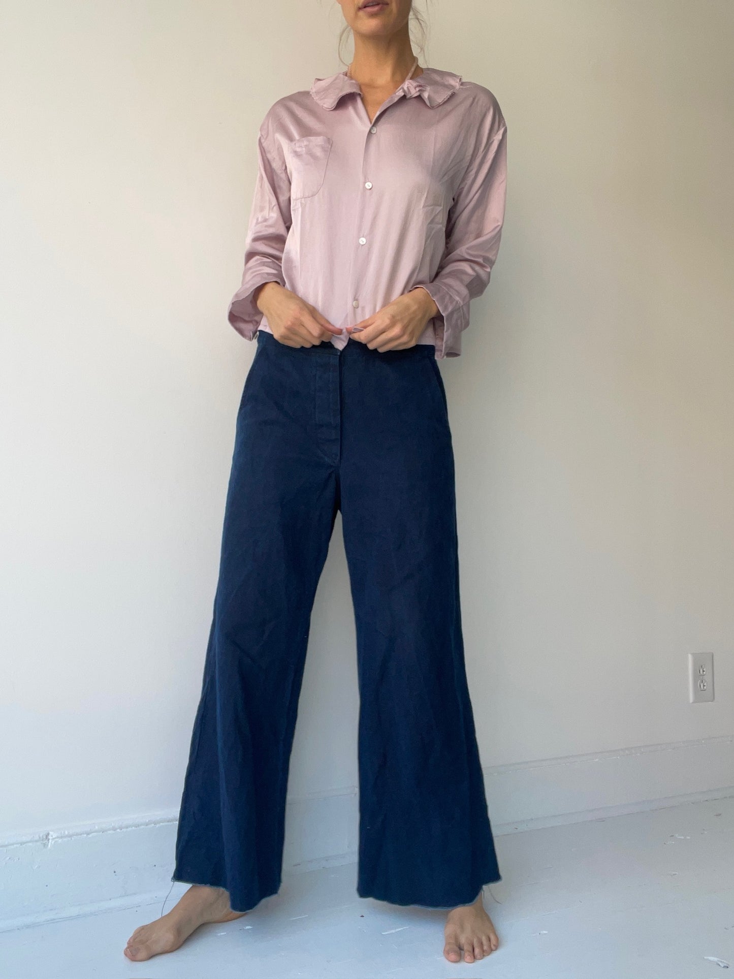 sula round collar shirt