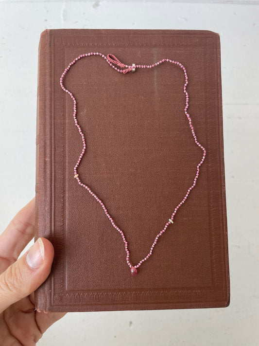 antomoon pink beads necklace