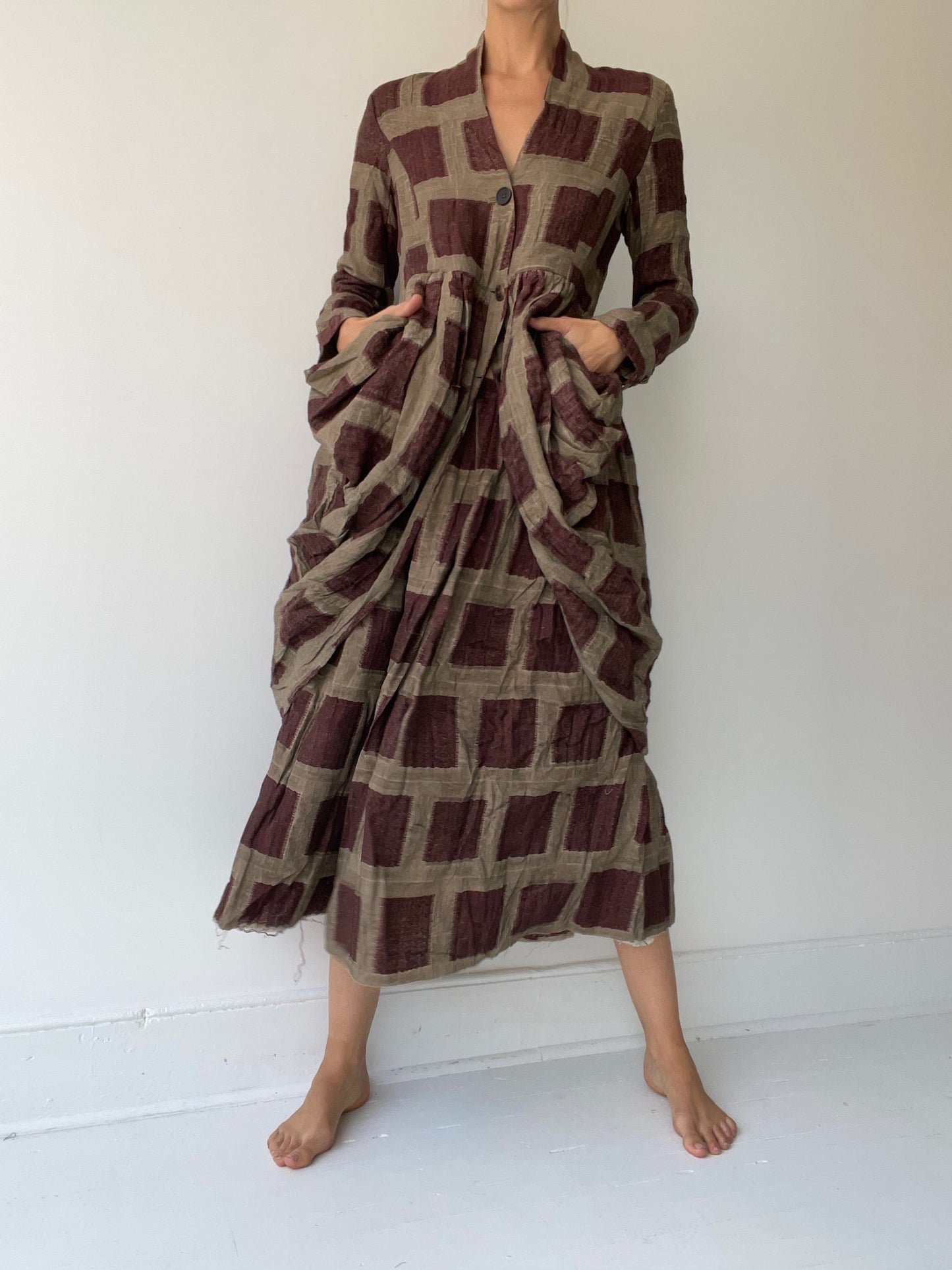 aleksandr manamïs tortoise drape coat