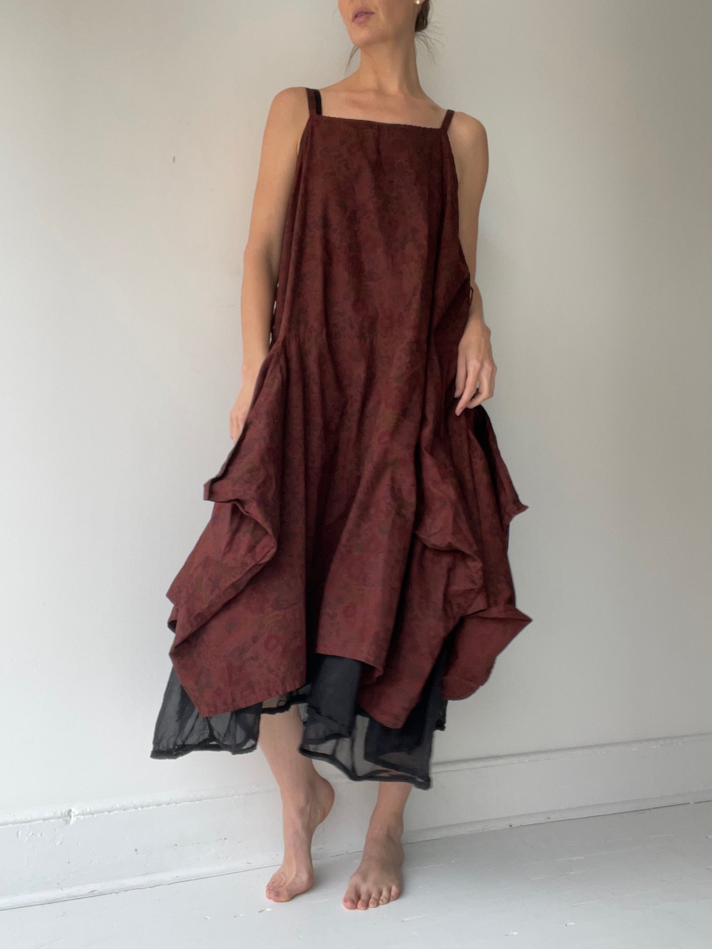 krista larson mahogany long pinwheel slip