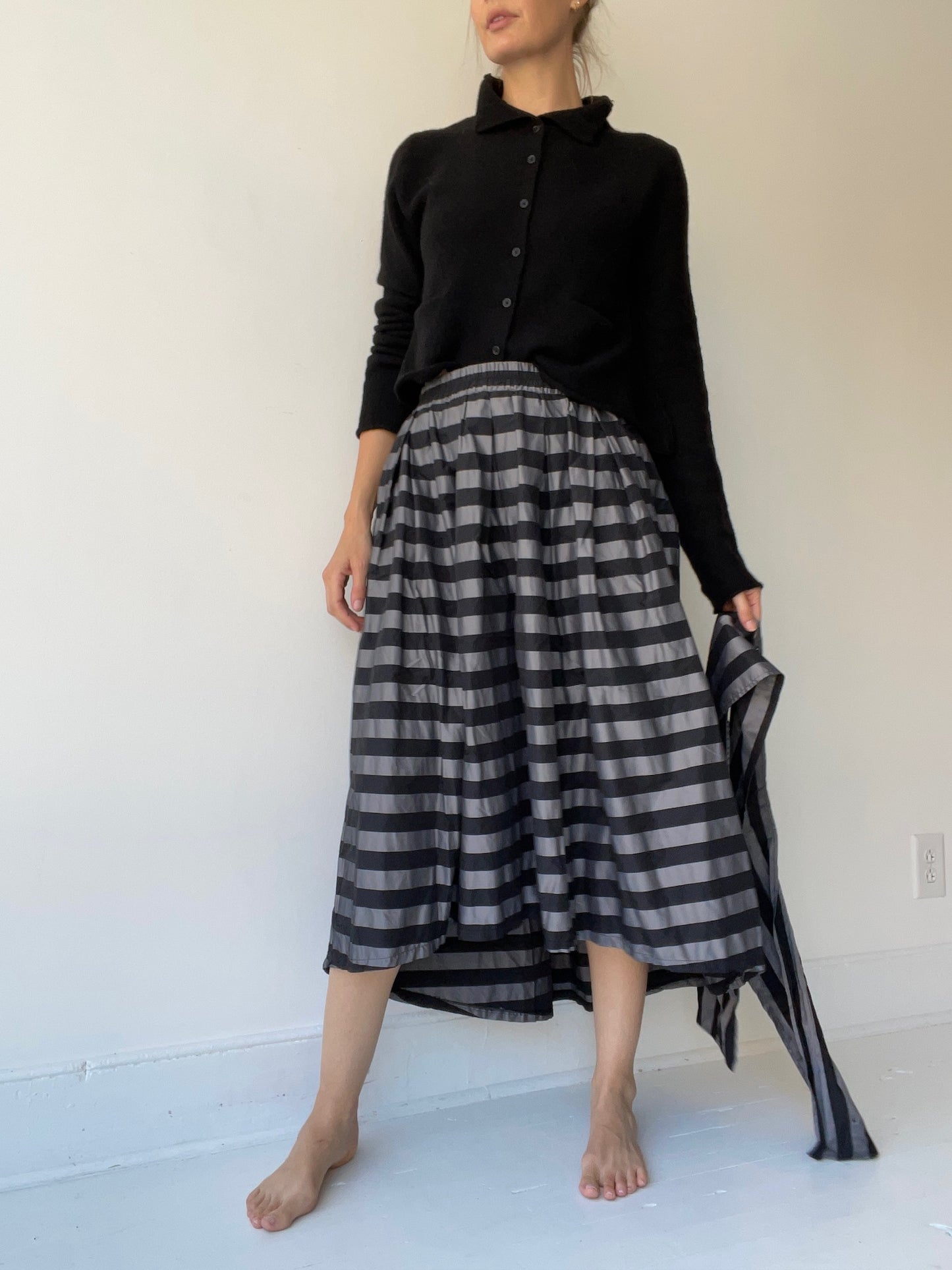 plü stripe t skirt