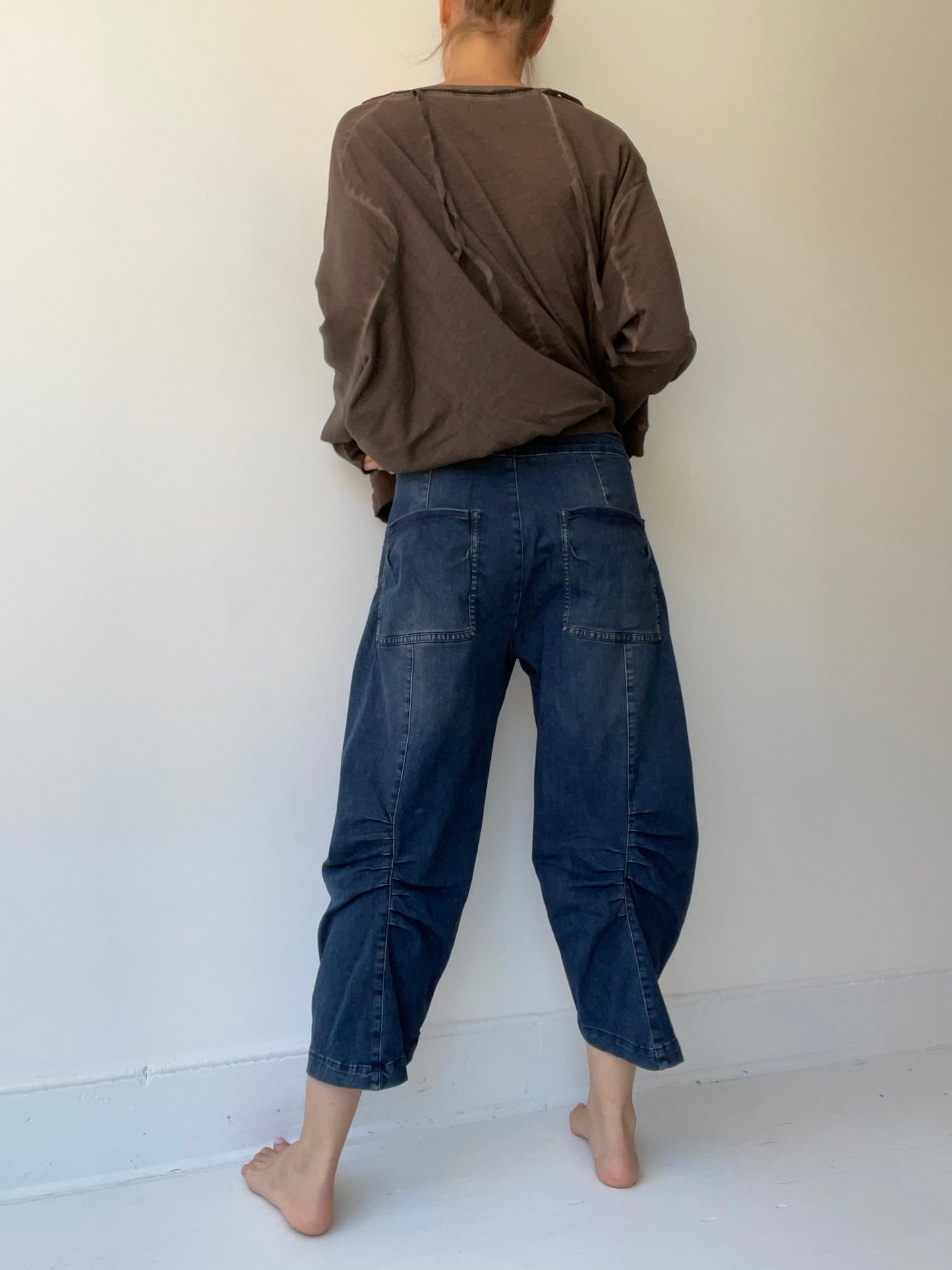 plü barrel jeans