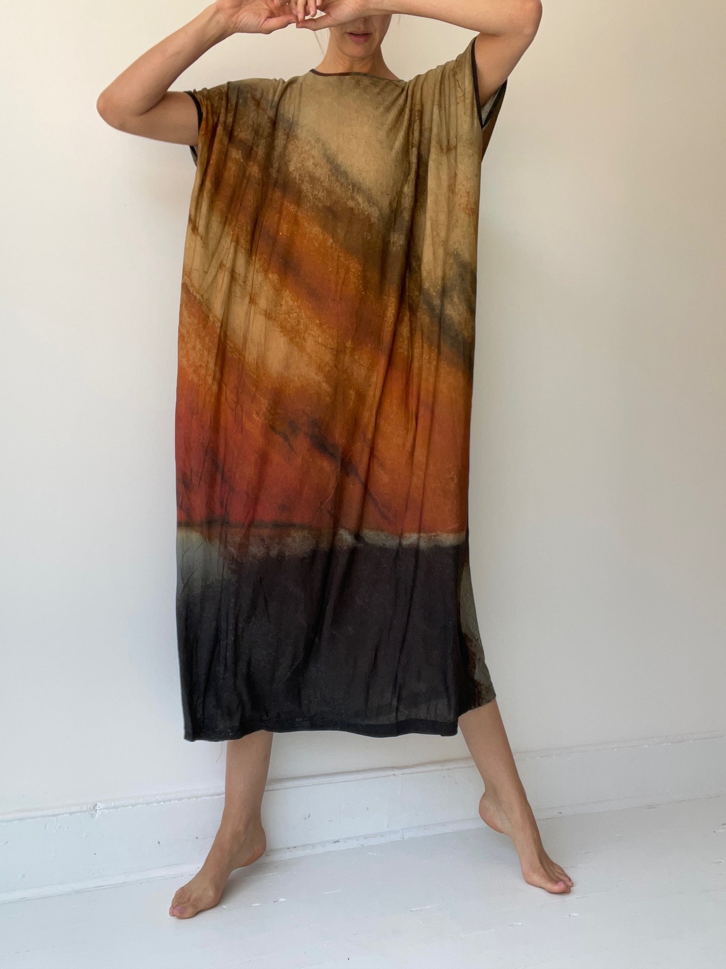 barbara bologna print tube dress BURN