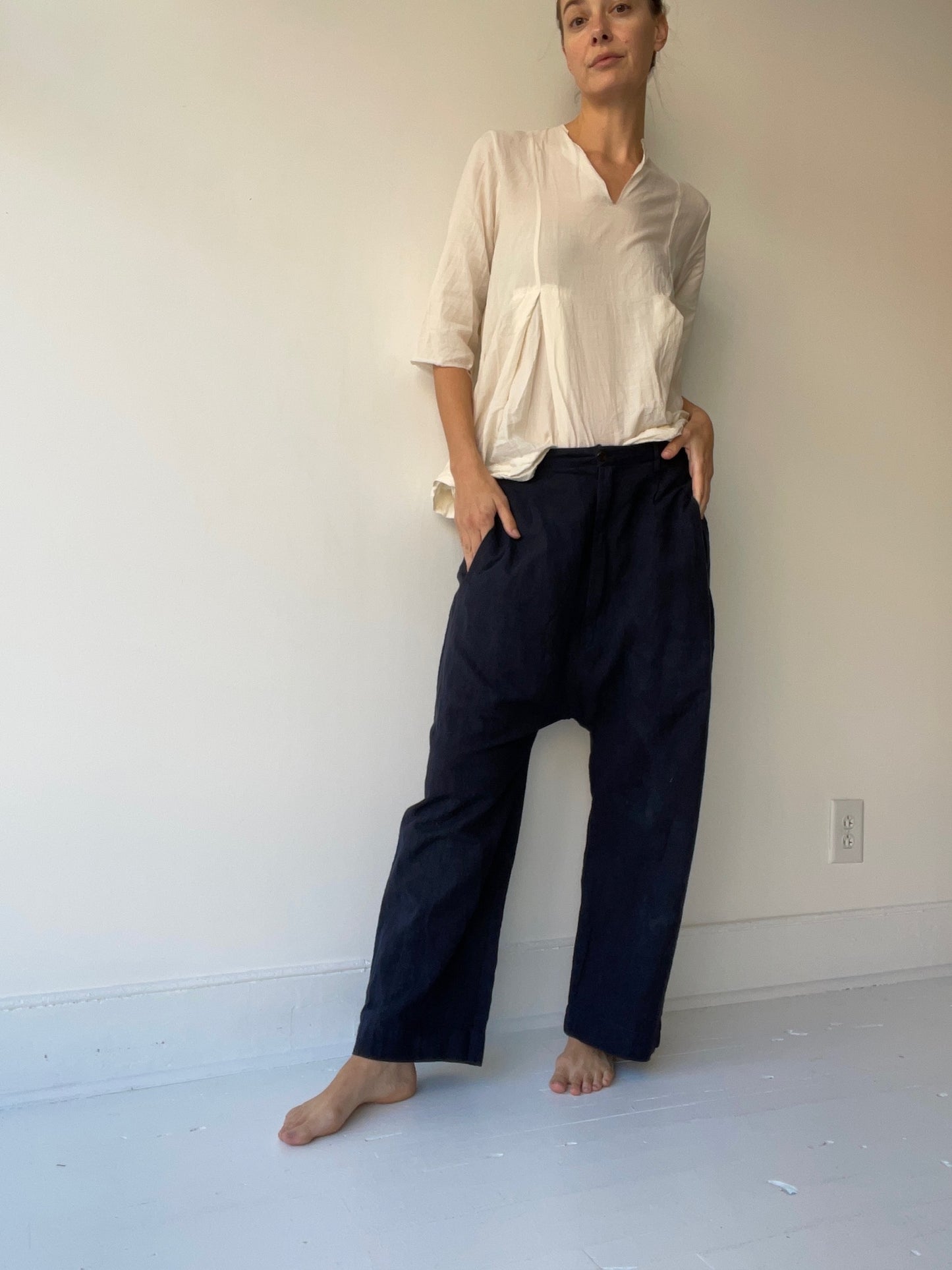 double pleat blouse