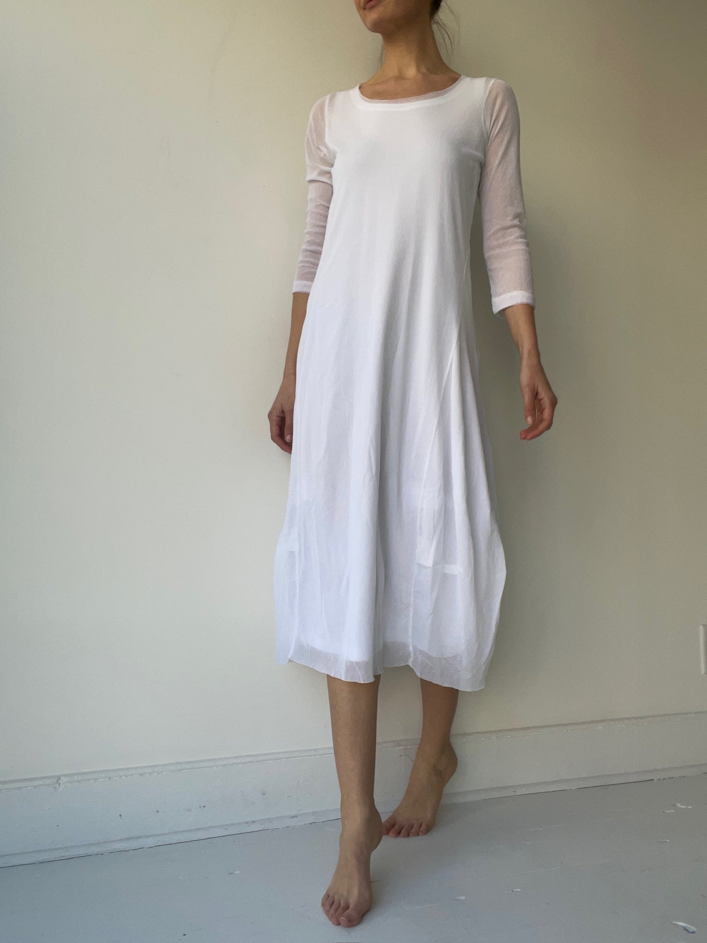 rundholz black label white 2 piece dress