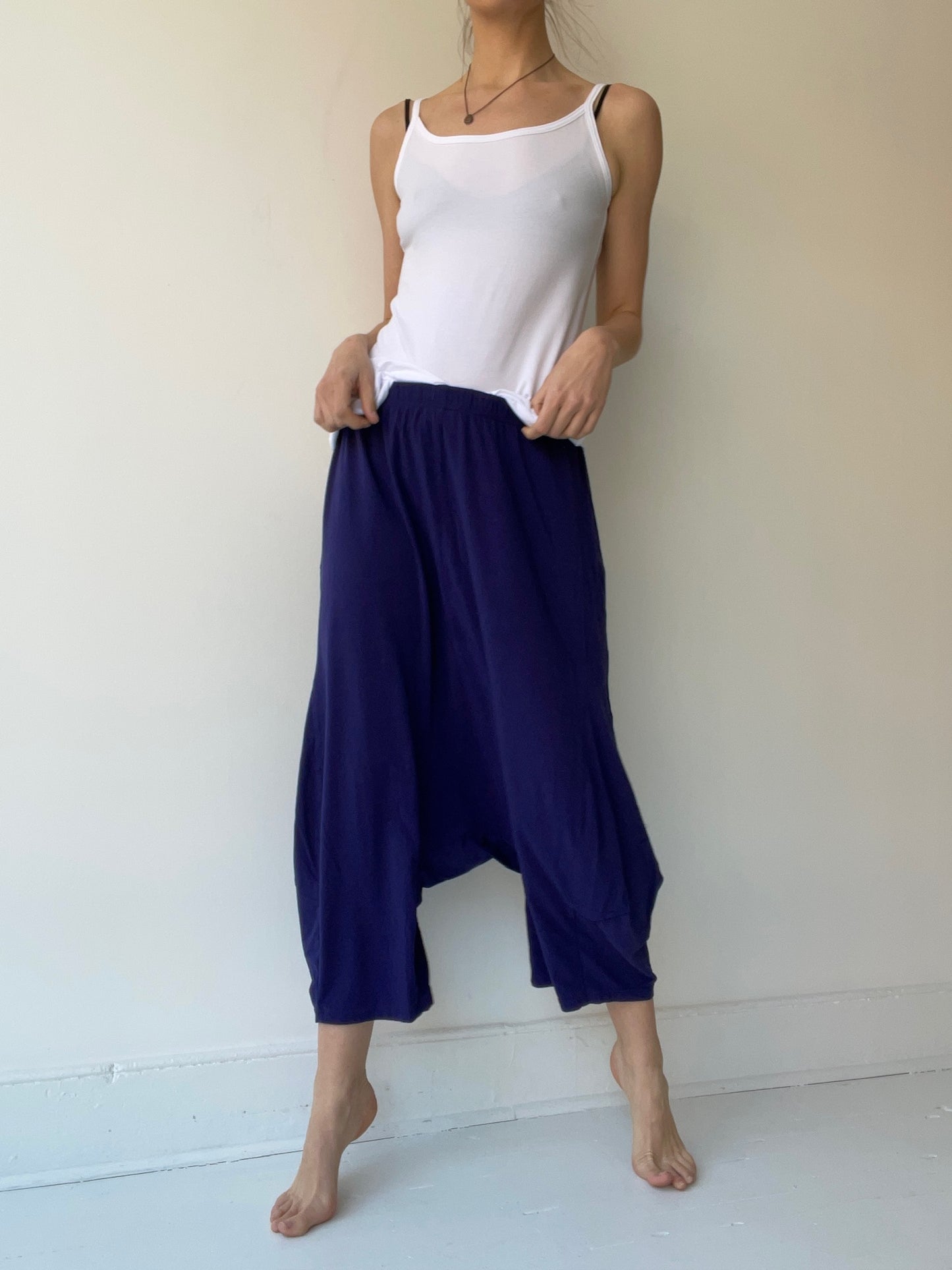 strappy stretch tank WHITE