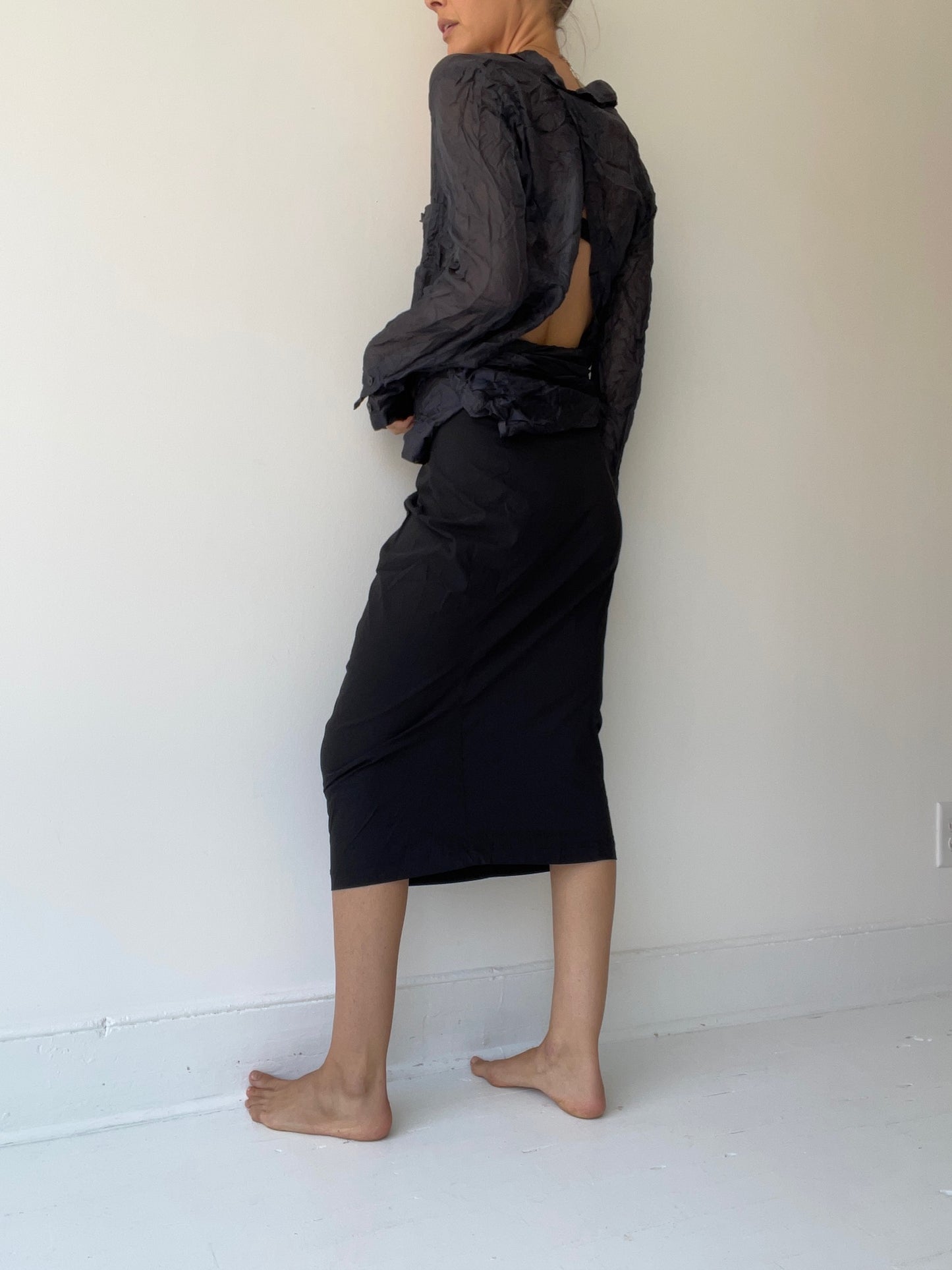 rundholz black label bend skirt BLACK