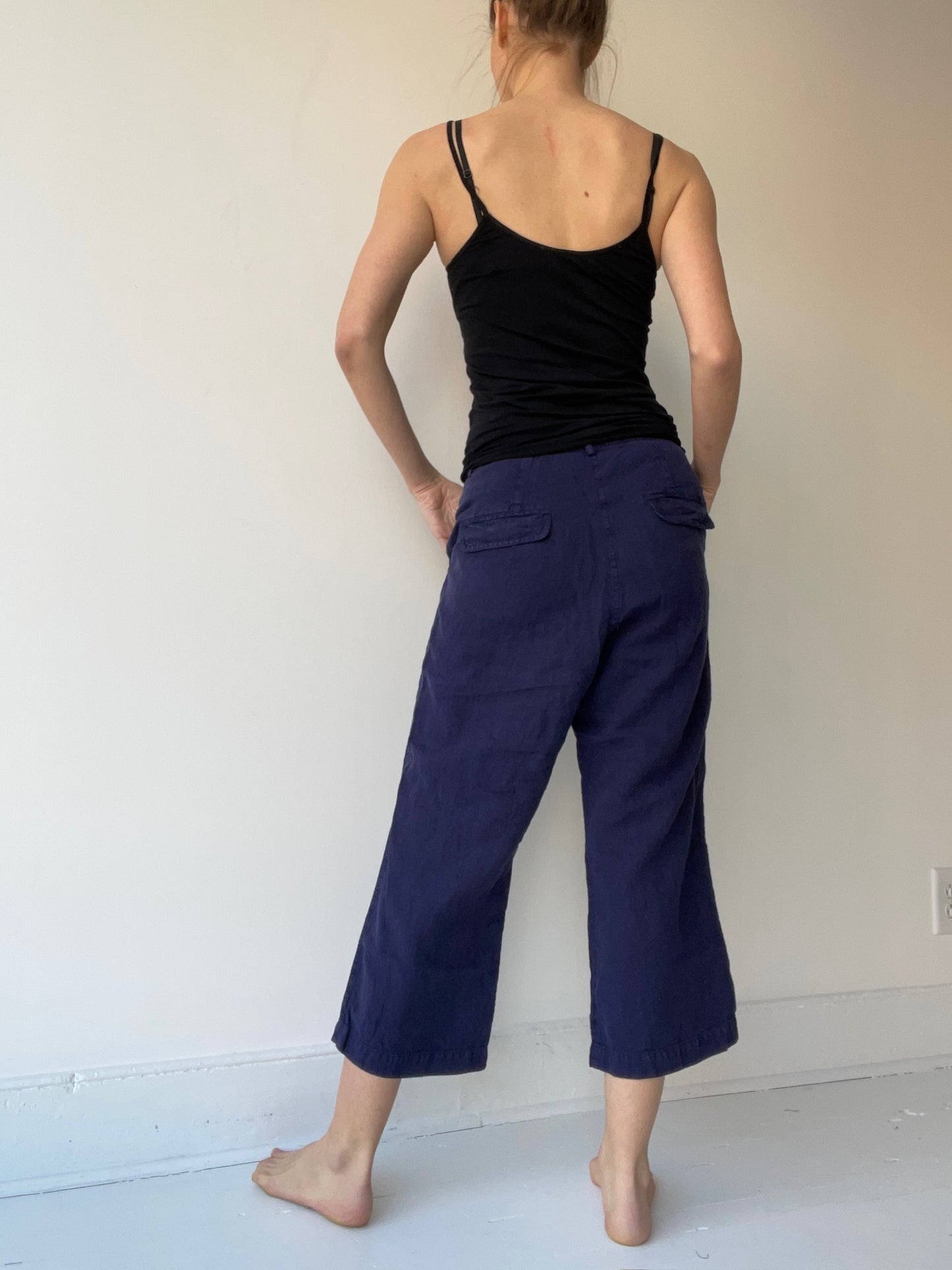 rundholz mainline enzian linen trouser