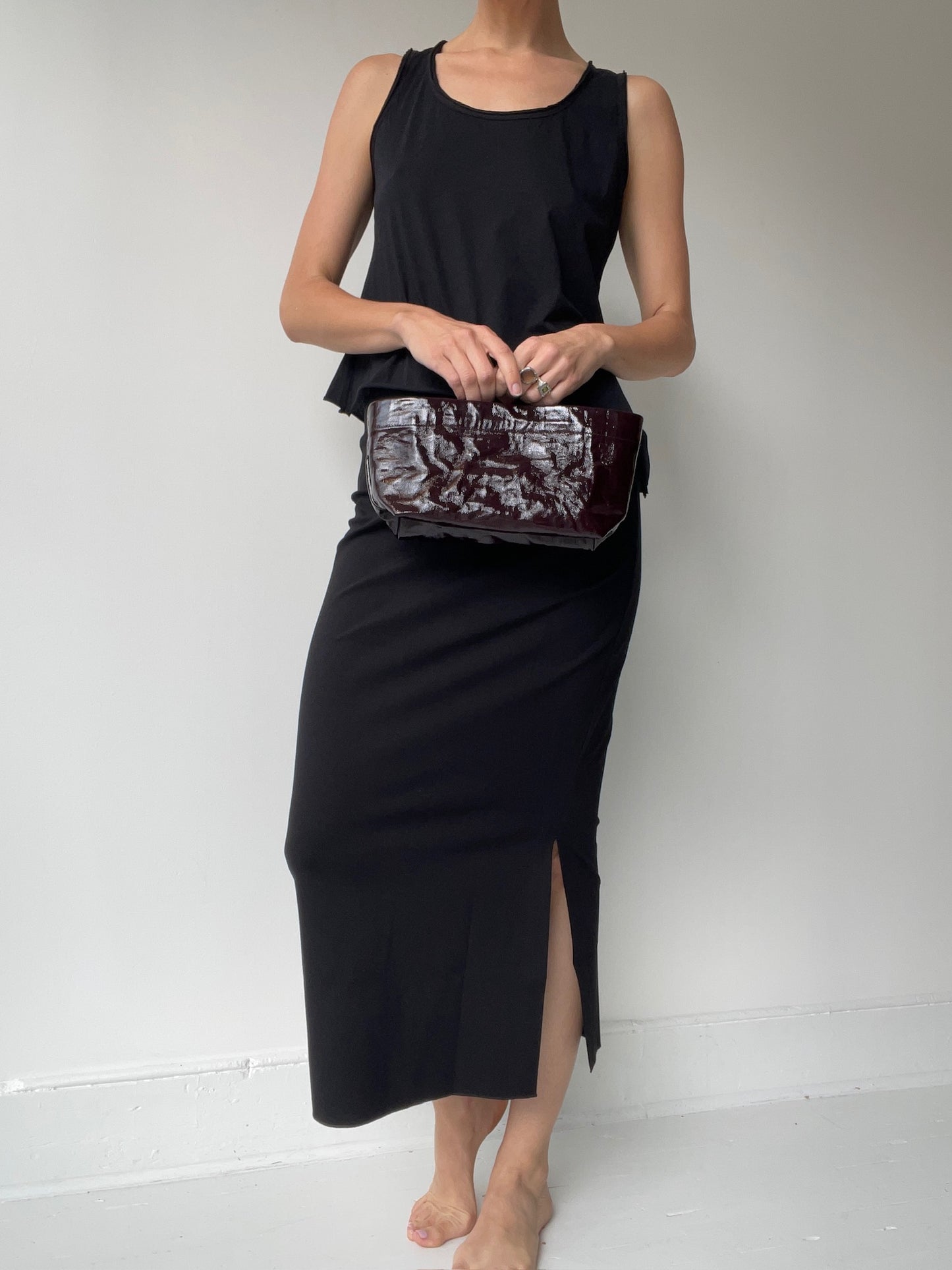 zilla leather mini basket bag