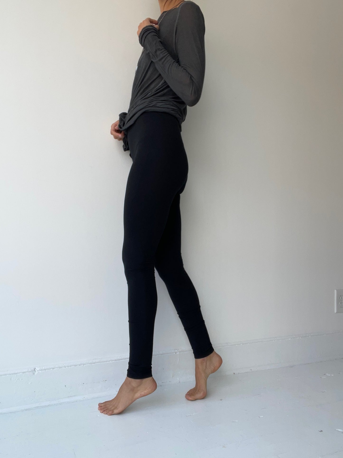 rundholz black label stretch cotton leggings BLACK