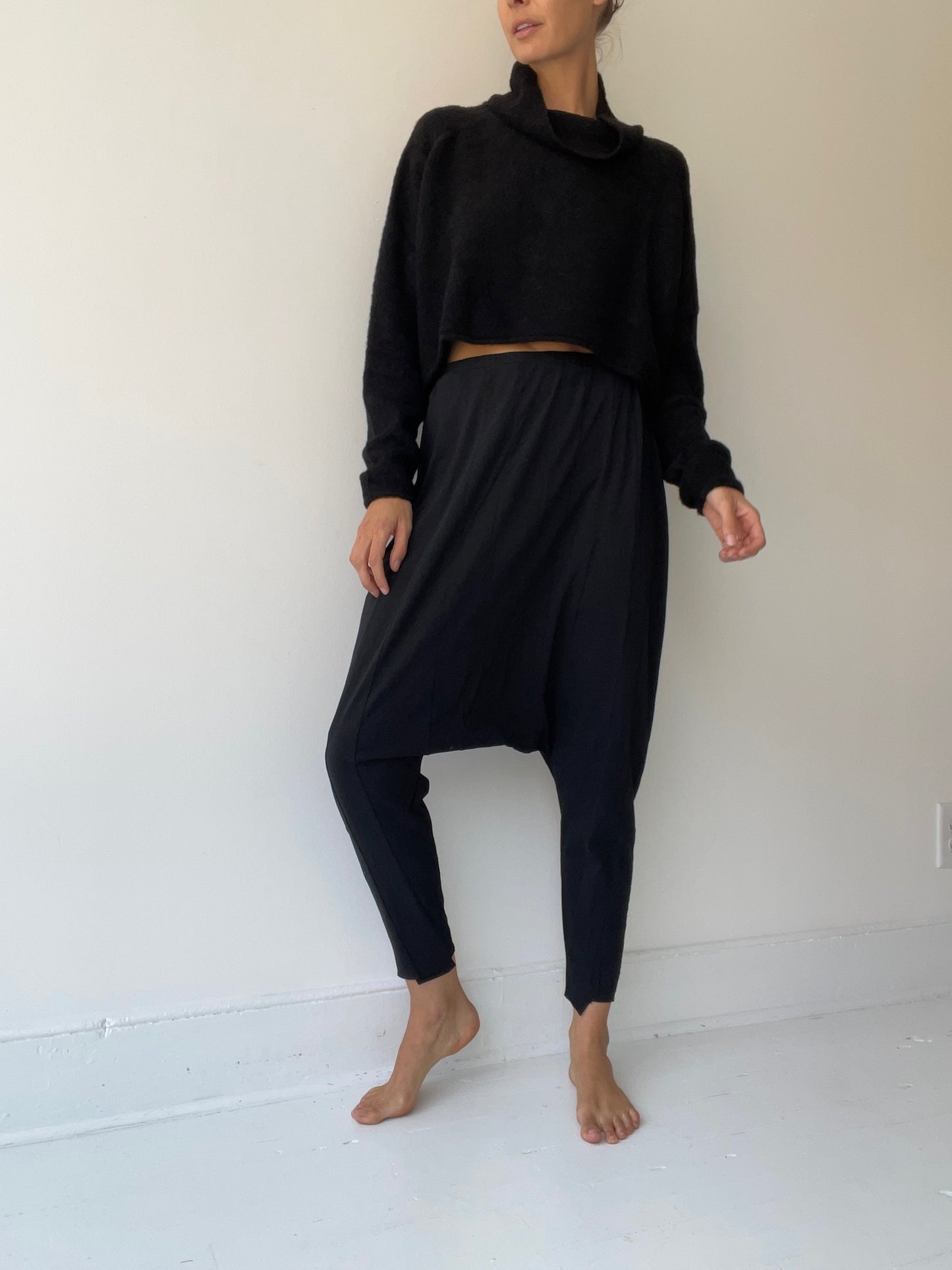 rundholz black label stretch drop pants BLACK