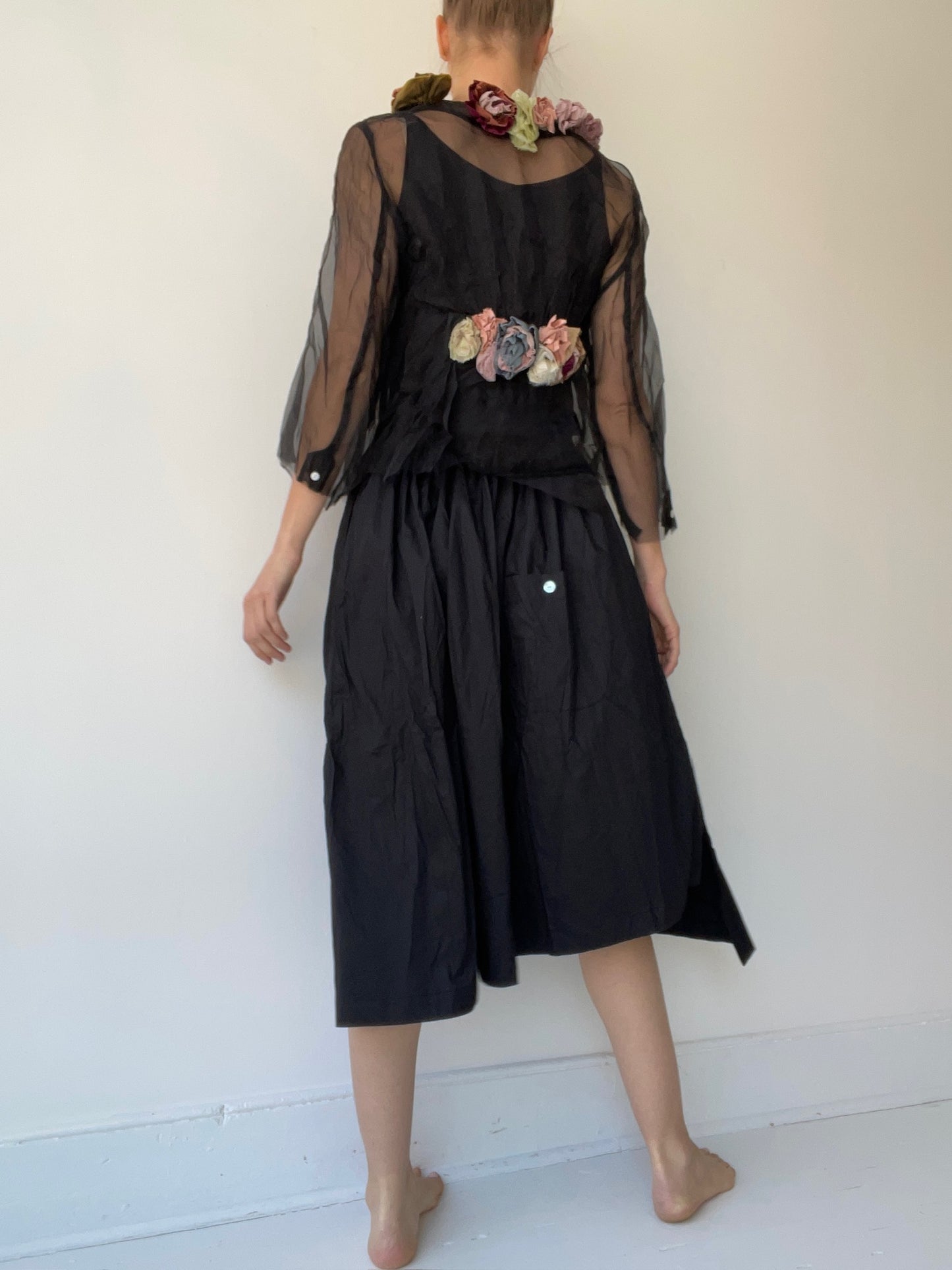 aleksandr manamïs organza flower shirt